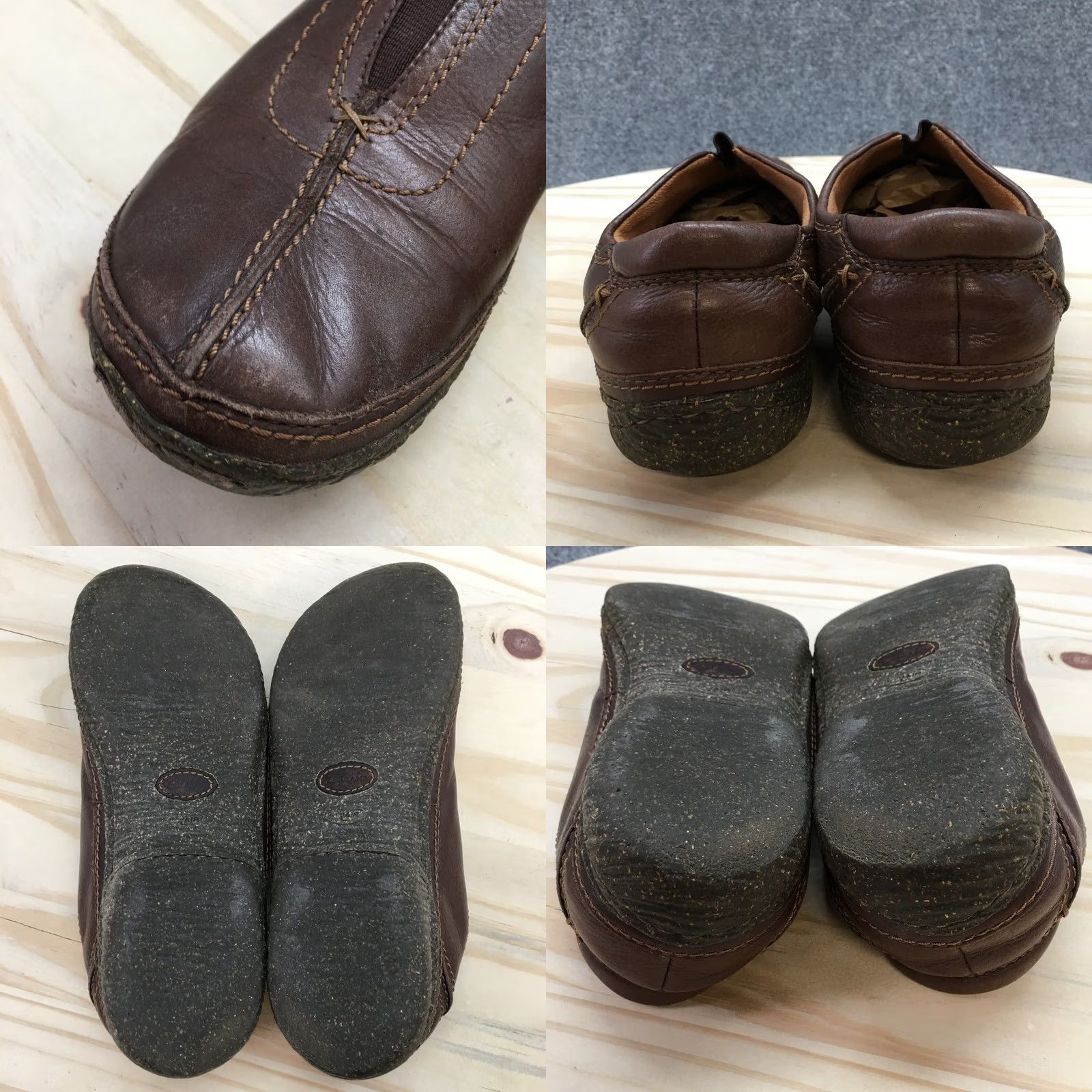 Clarks Clarks Loafer Womens 8.5M Brown Active Air Round Toe Slip On Casual Leather Size US 9 / IT 39 - 8 Thumbnail