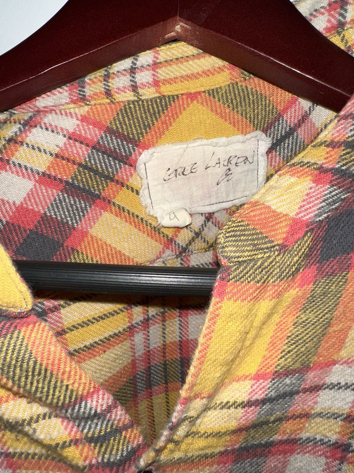 Greg Lauren GREG LAUREN - YELLOW PLAID STUDIO - SIZE 4 Size US XL / EU 56 / 4 - 3 Thumbnail