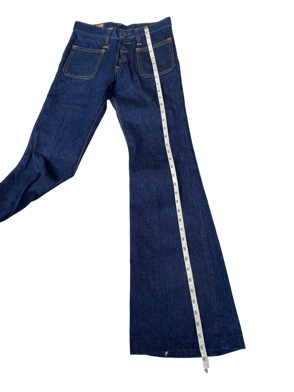 Vintage Vintage Big Bell 80s Deadstock Flared Bush Pants Denim Size US 26 / EU 42 - 9 Thumbnail