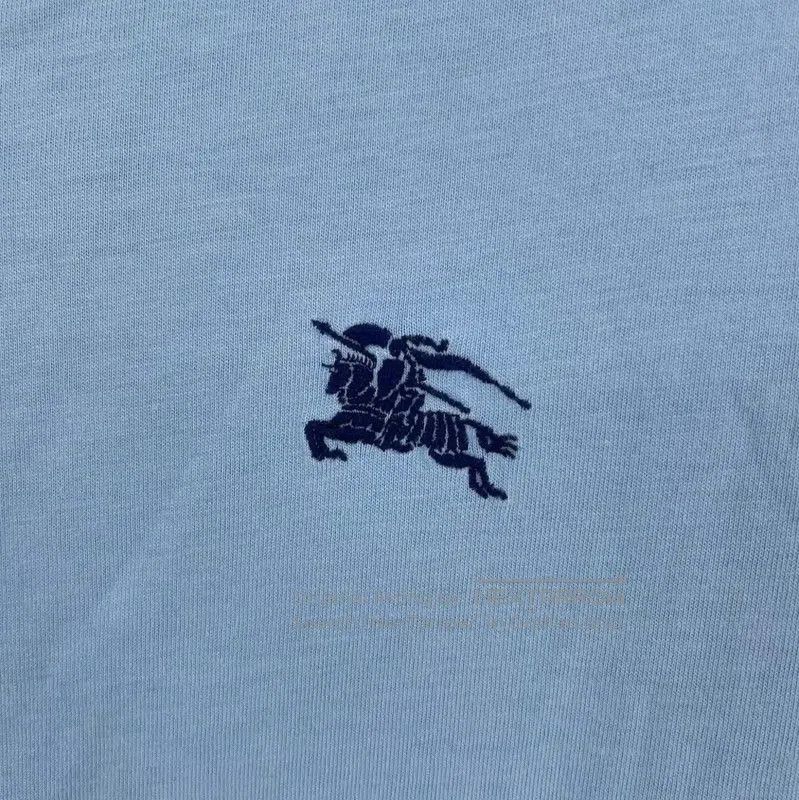 Burberry Burberry Blue Cotton Short Sleeve T-Shirt. Size US M / EU 48-50 / 2 - 3 Thumbnail