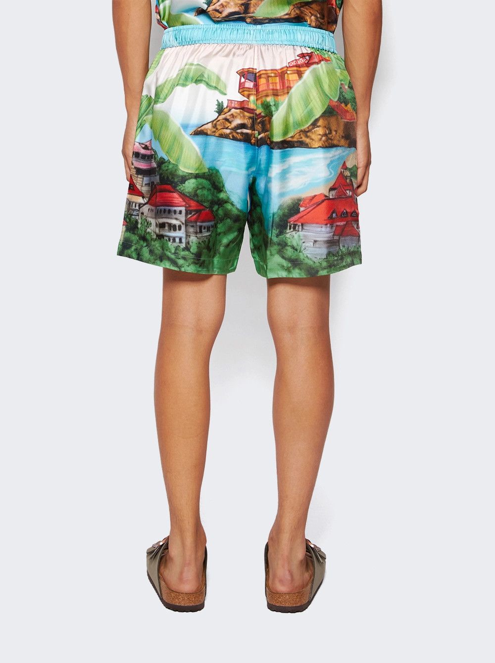 Amiri o1mle0326 Eden Rock Silk Shorts in Multicolor Size US 36 / EU 52 - 5 Thumbnail