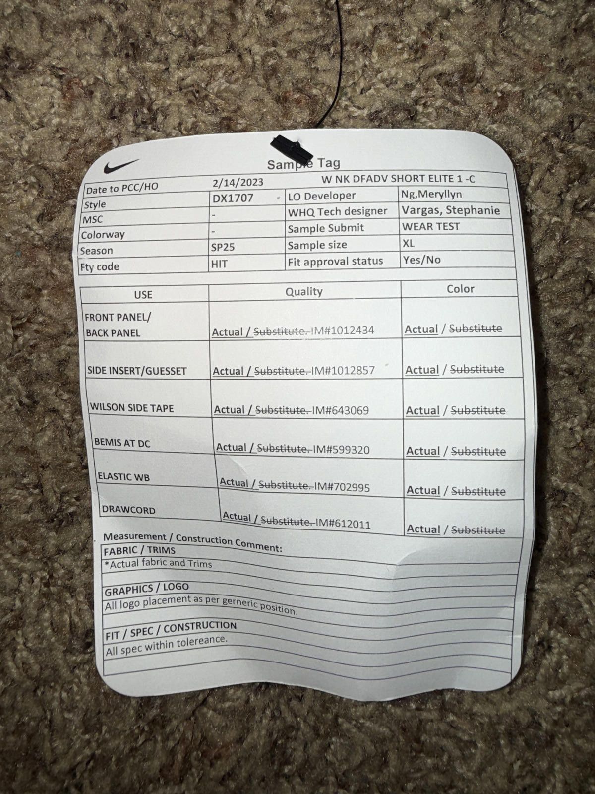 Nike Nike Women’s Dri-FIT ADV Elite Women’s 9" Basketball Shorts Sample Size 32" / US 10 / IT 46 - 6 Thumbnail