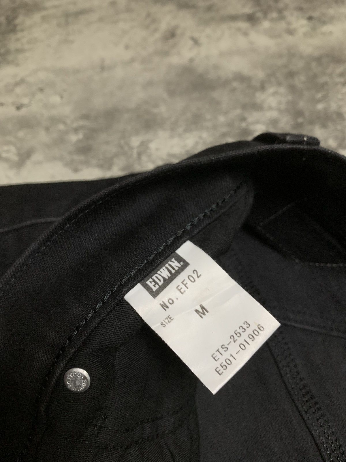 Edwin Edwin E Function Banana Cut Black Slim Jeans Vkei Style Size US 32 / EU 48 - 12 Thumbnail