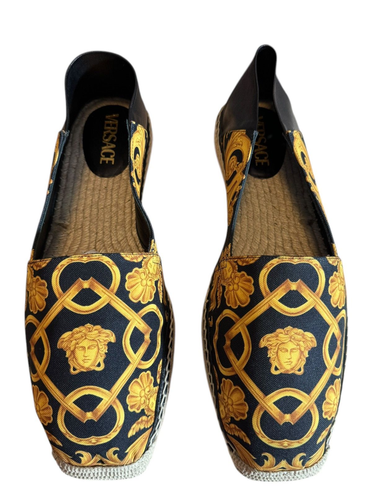 Versace Baroque Print Espadrilles - Size 44