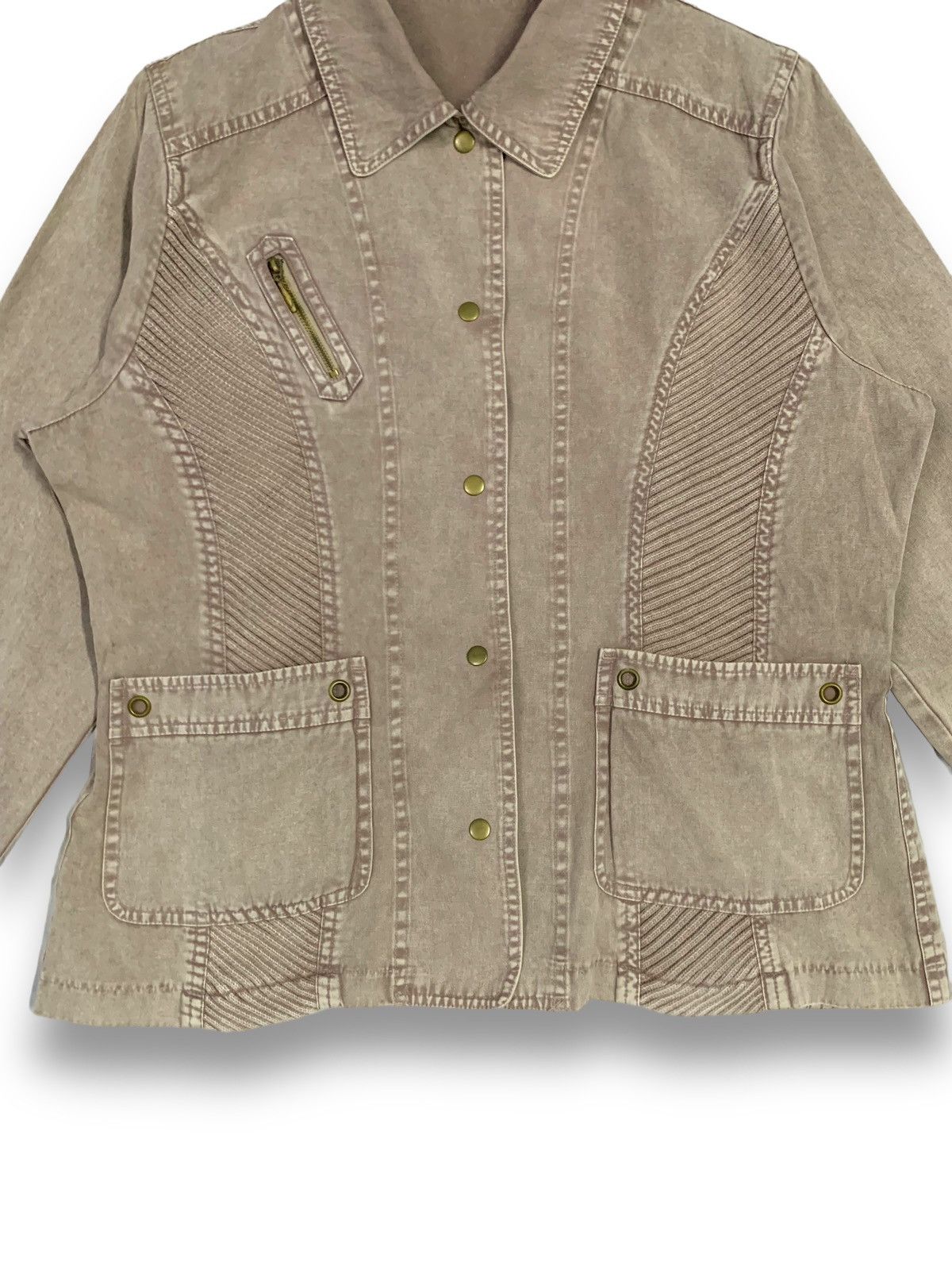 Japanese Brand Vintage Japanese Brand Snap Button Cotton Jacket Size L / US 10 / IT 46 - 8 Thumbnail