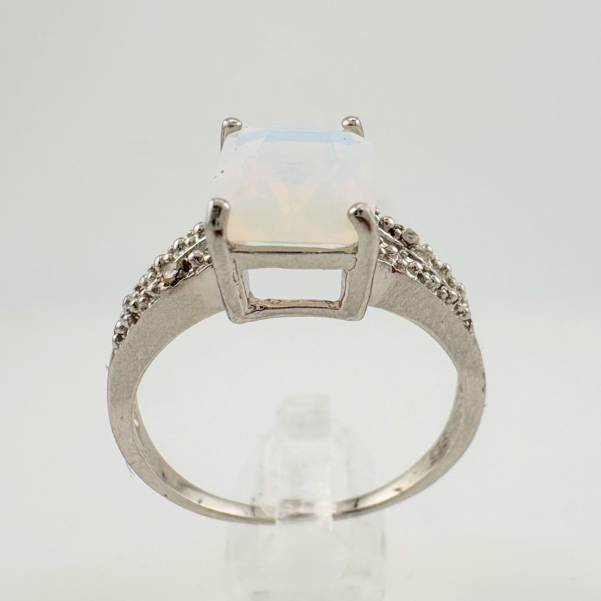 Other Beautiful Natural Opal Ring with Small Diamond Accent - Size Size ONE SIZE - 4 Thumbnail