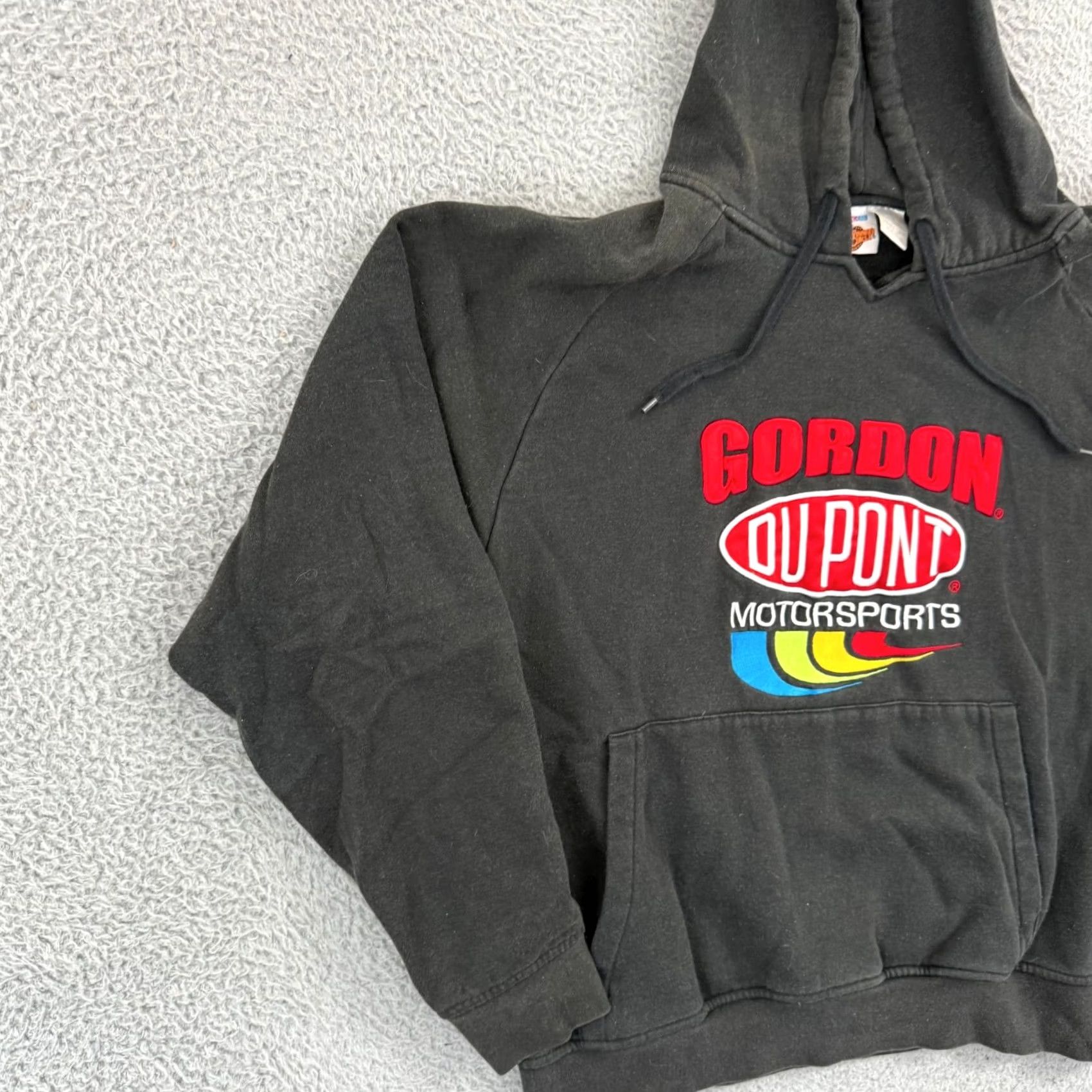 NASCAR VINTAGE Jeff Gordon Sweatshirt Adult Medium Black Nascar 90s Sport Dupont Hoodie Size US M / EU 48-50 / 2 - 4 Thumbnail
