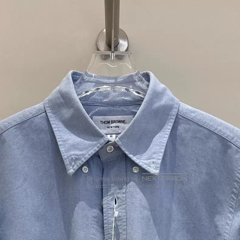 Thom Browne Thom Browne Classic Blue Oxford Shirt Size US M / EU 48-50 / 2 - 4 Thumbnail