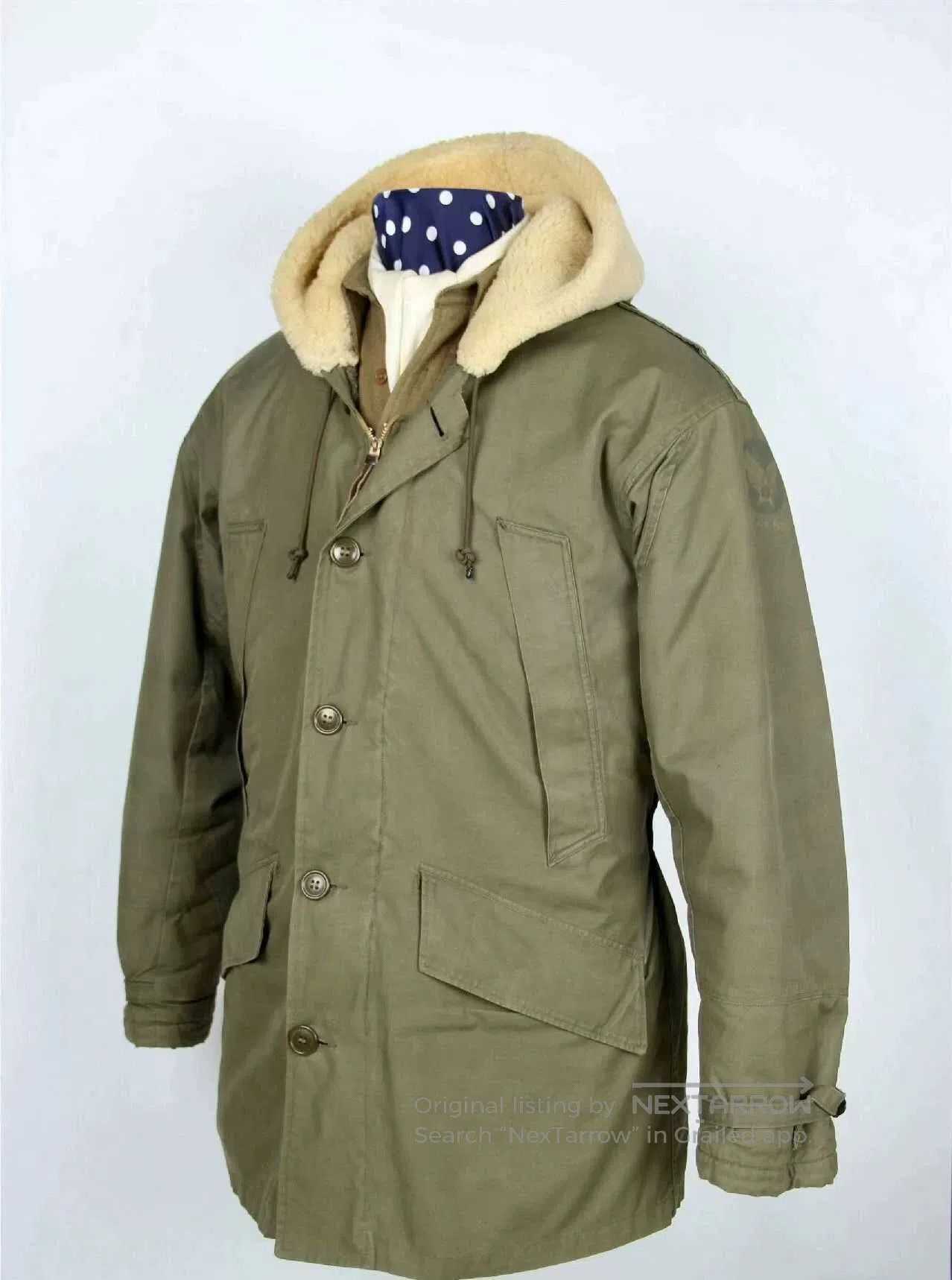 Vintage WWII Original B-11 Parka Coat. Size US M / EU 48-50 / 2 - 9 Thumbnail