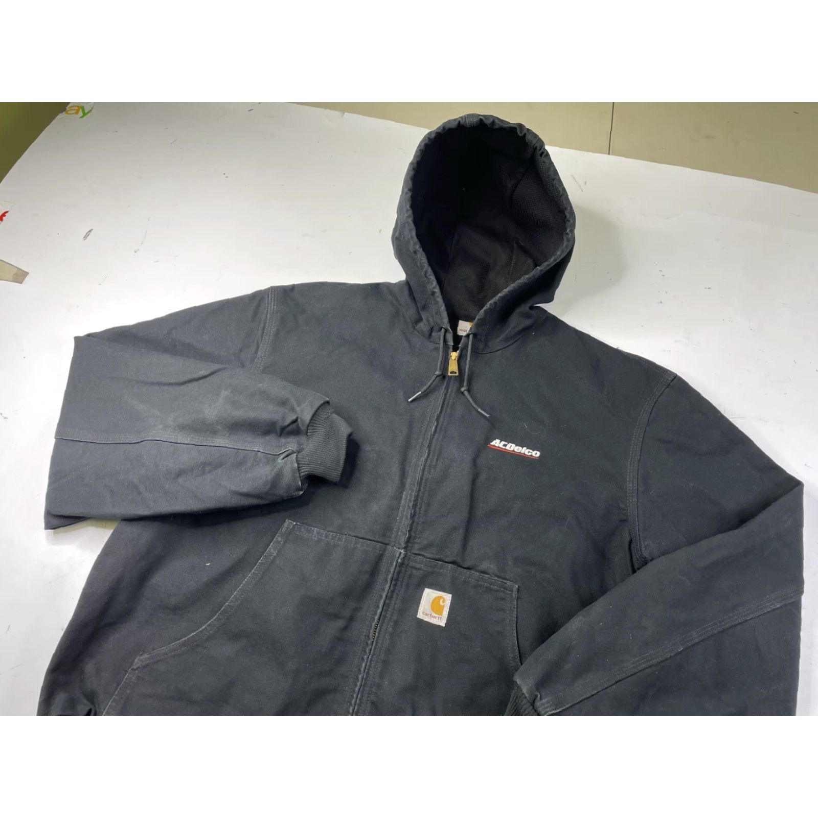 Carhartt VINTAGE Carhartt Jacket Mens LARGE J131 Black Thermal Lined Work Coat USA Size US L / EU 52-54 / 3 - 2 Thumbnail
