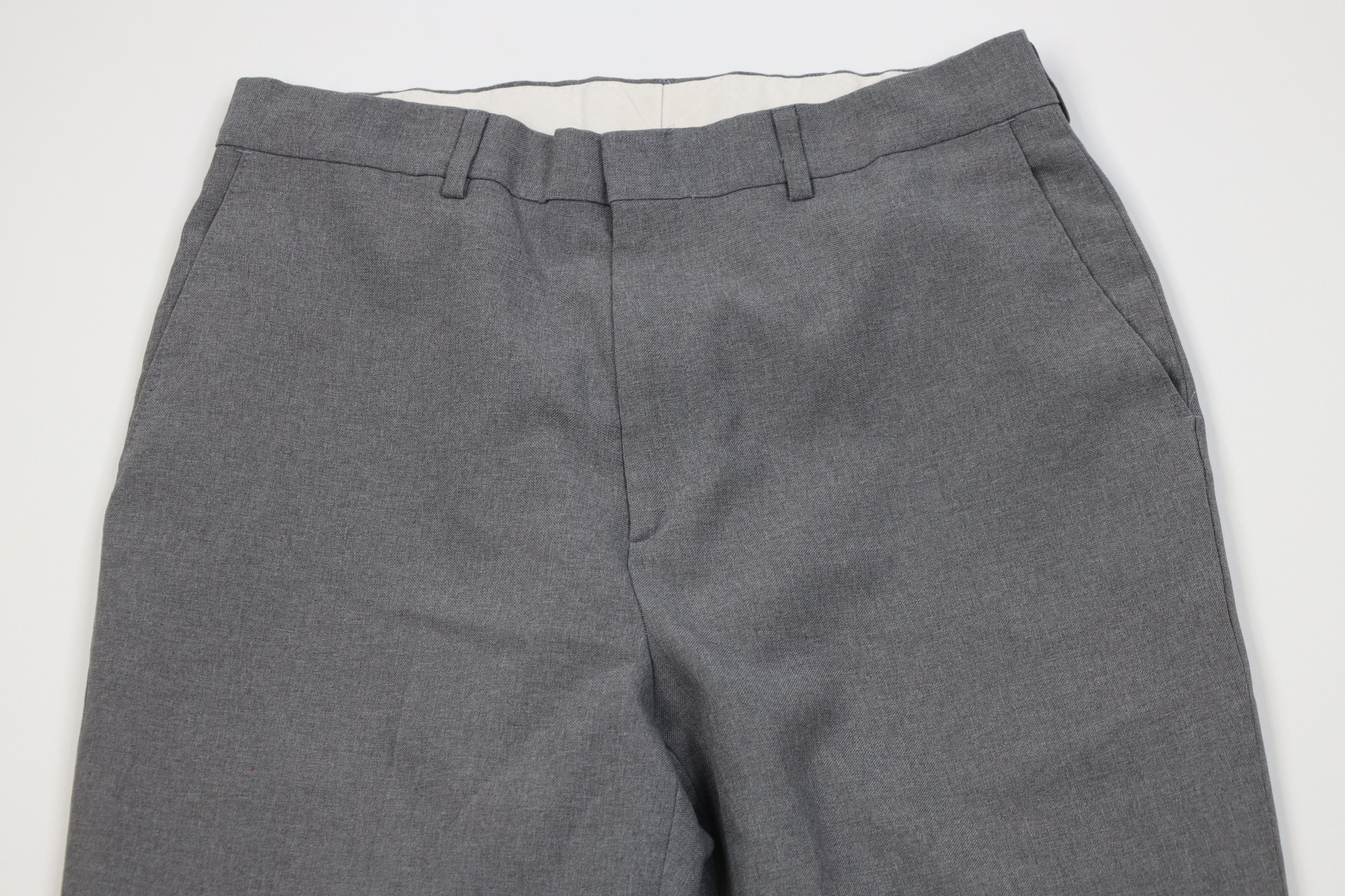 Vintage Vintage 90s Streetwear Knit Flared Wide Leg Chino Pants Gray Size US 32 / EU 48 - 2 Thumbnail