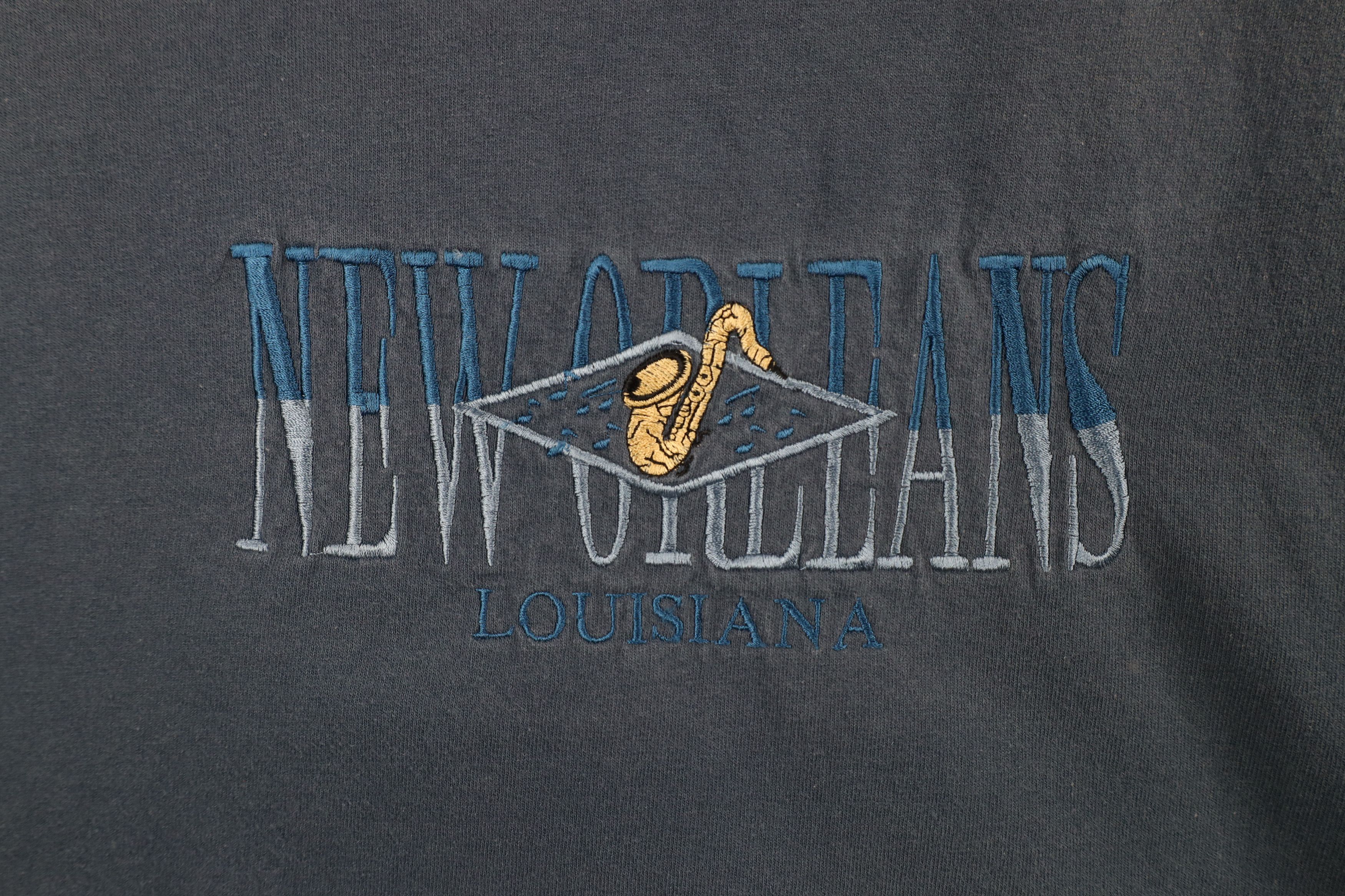 Vintage Vintage Y2K Streetwear New Orleans Jazz Saxophone T-Shirt Size US L / EU 52-54 / 3 - 4 Thumbnail