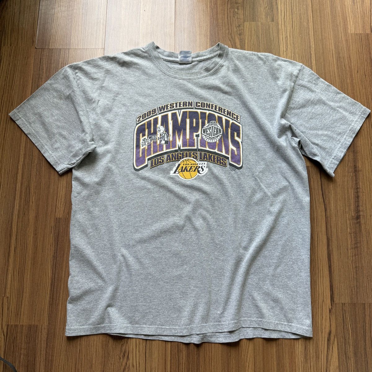 NBA × Vintage 2009 LA Lakers western conference champions basketball sport Size US XL / EU 56 / 4 - 4 Thumbnail