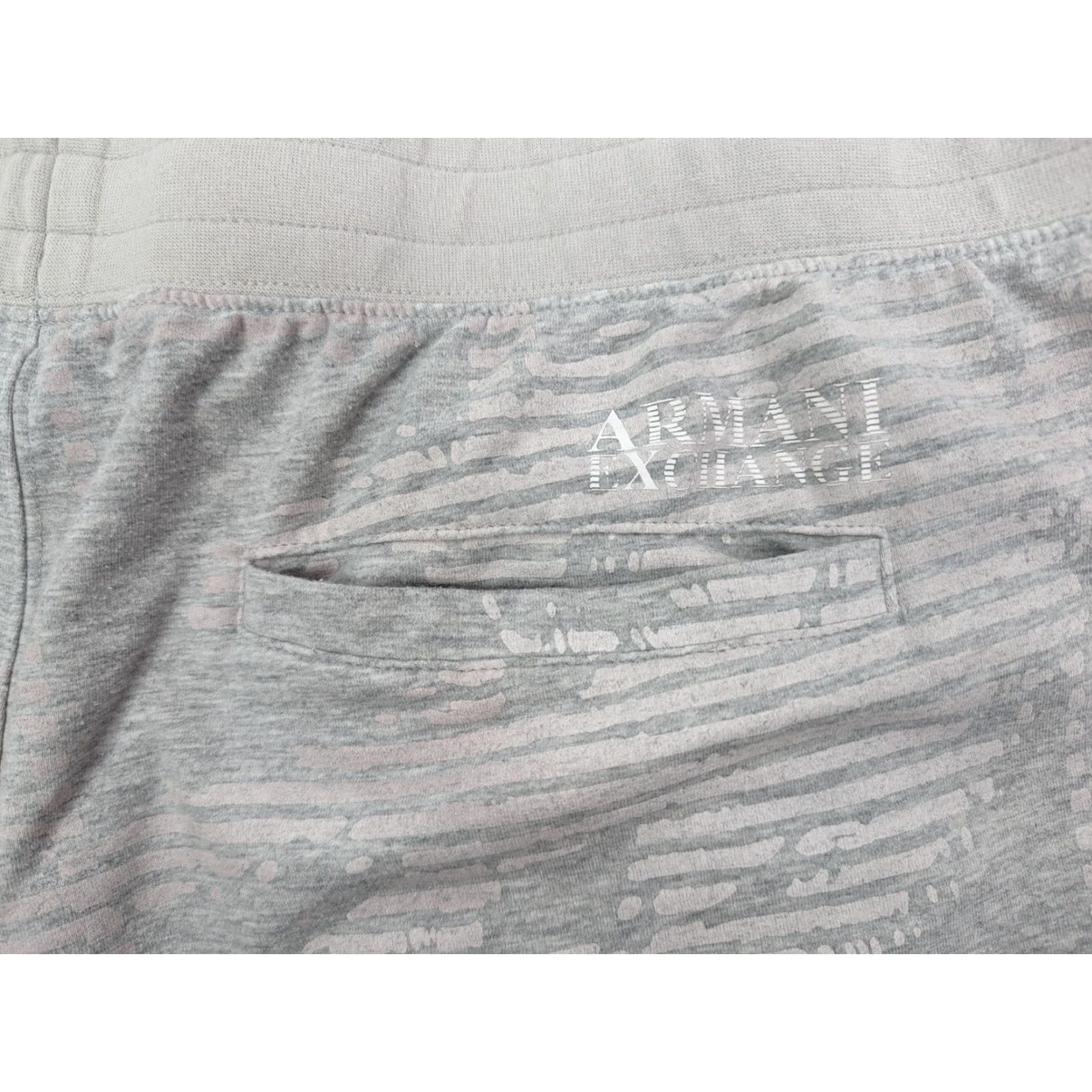 Armani Exchange Armani Exchange A|X Striped Palms Fleece Sweat Shorts Mens 2XL Grey Abstract Sweat Shorts Mens 2XL Gray Abstract Size US 39 - 3 Thumbnail