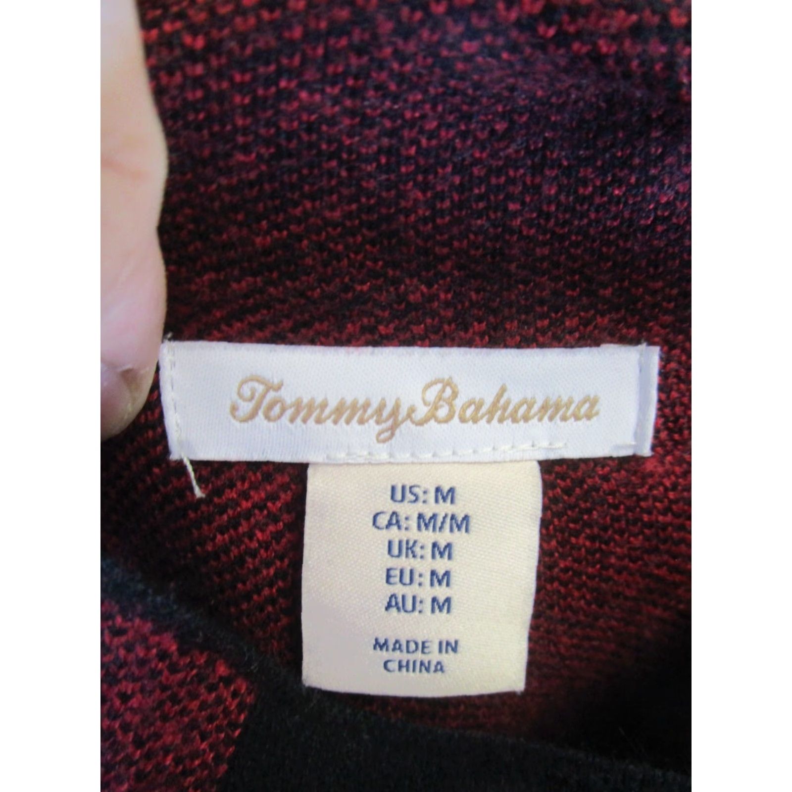 Tommy Bahama Tommy Bahama Sweater Womens Medium Red Plaid Turtle Neck Pullover Stretch Size M / US 6-8 / IT 42-44 - 7 Thumbnail
