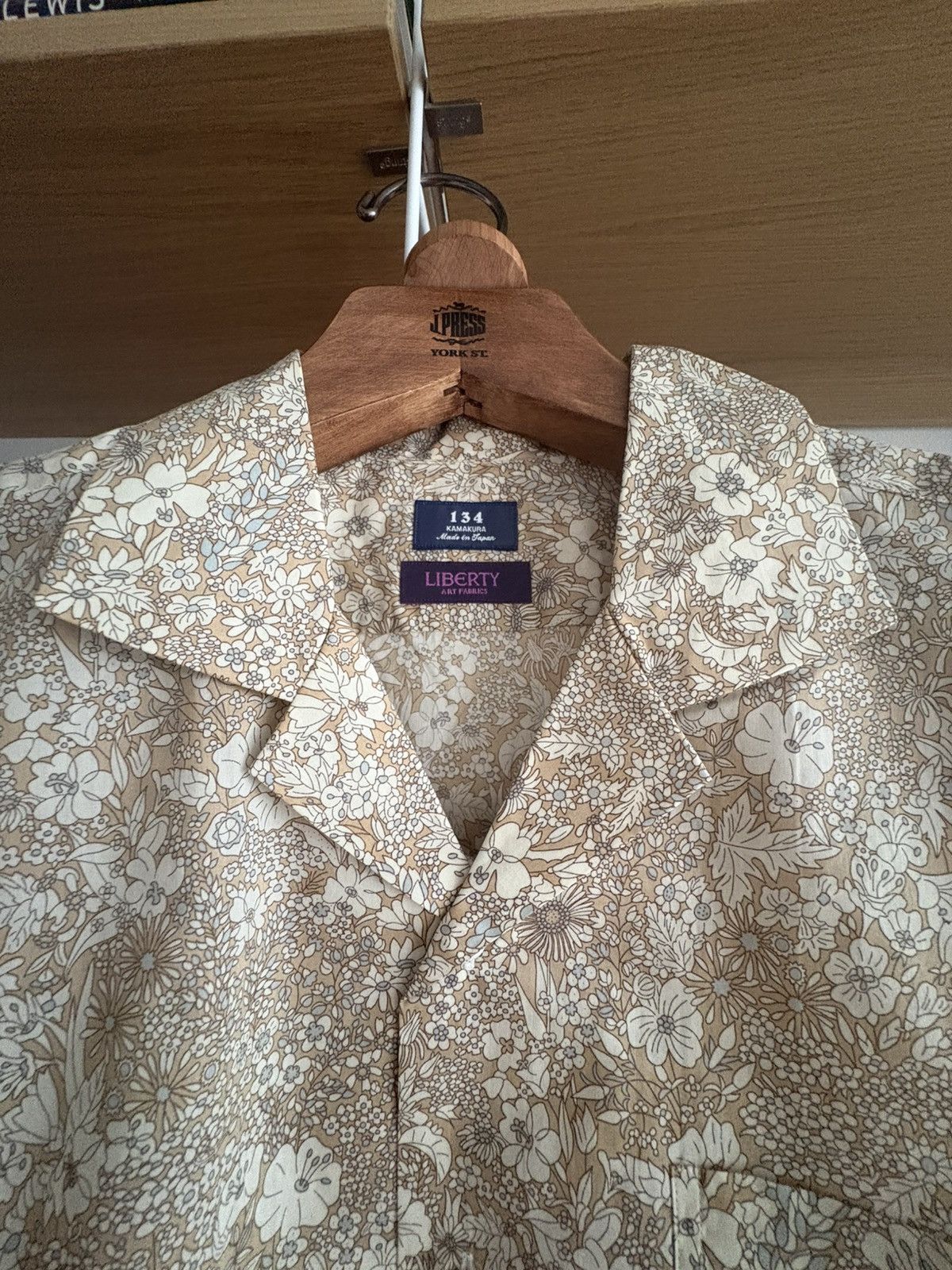 Kamakura Shirts X Liberty Patrick Gordon Shirt 134 Japan in Beige, Women's — image 2 of 6