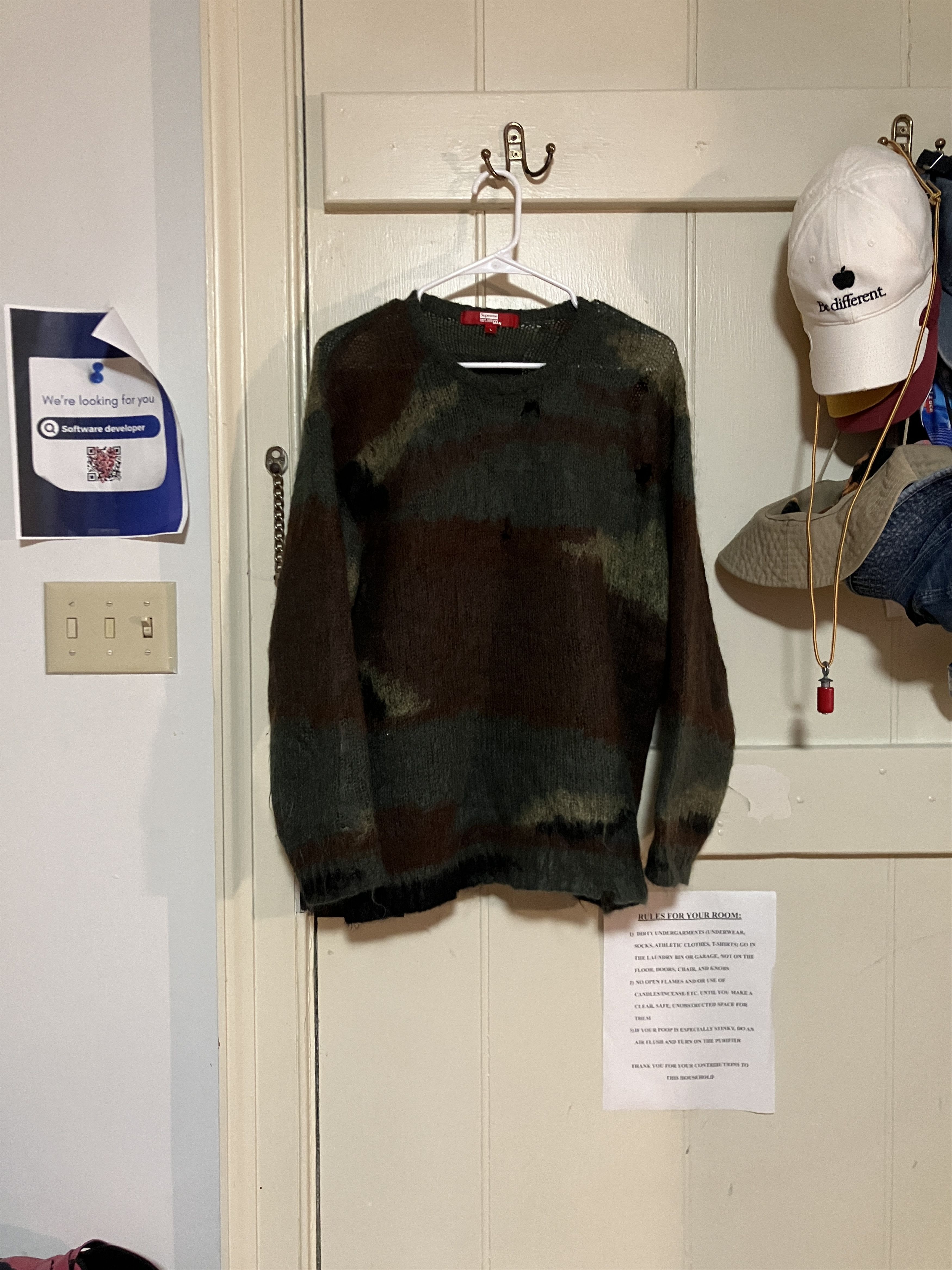 Supreme FW21 Brushed Camo Sweater | Grailed