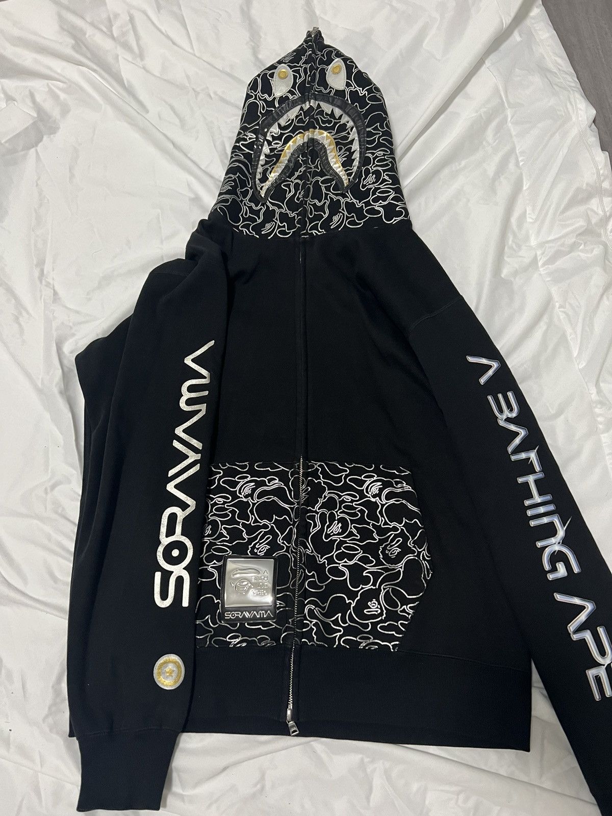 Bape × Club Sorayama Bape x Hajime Sorayama Shark Full Zip Hoodie 