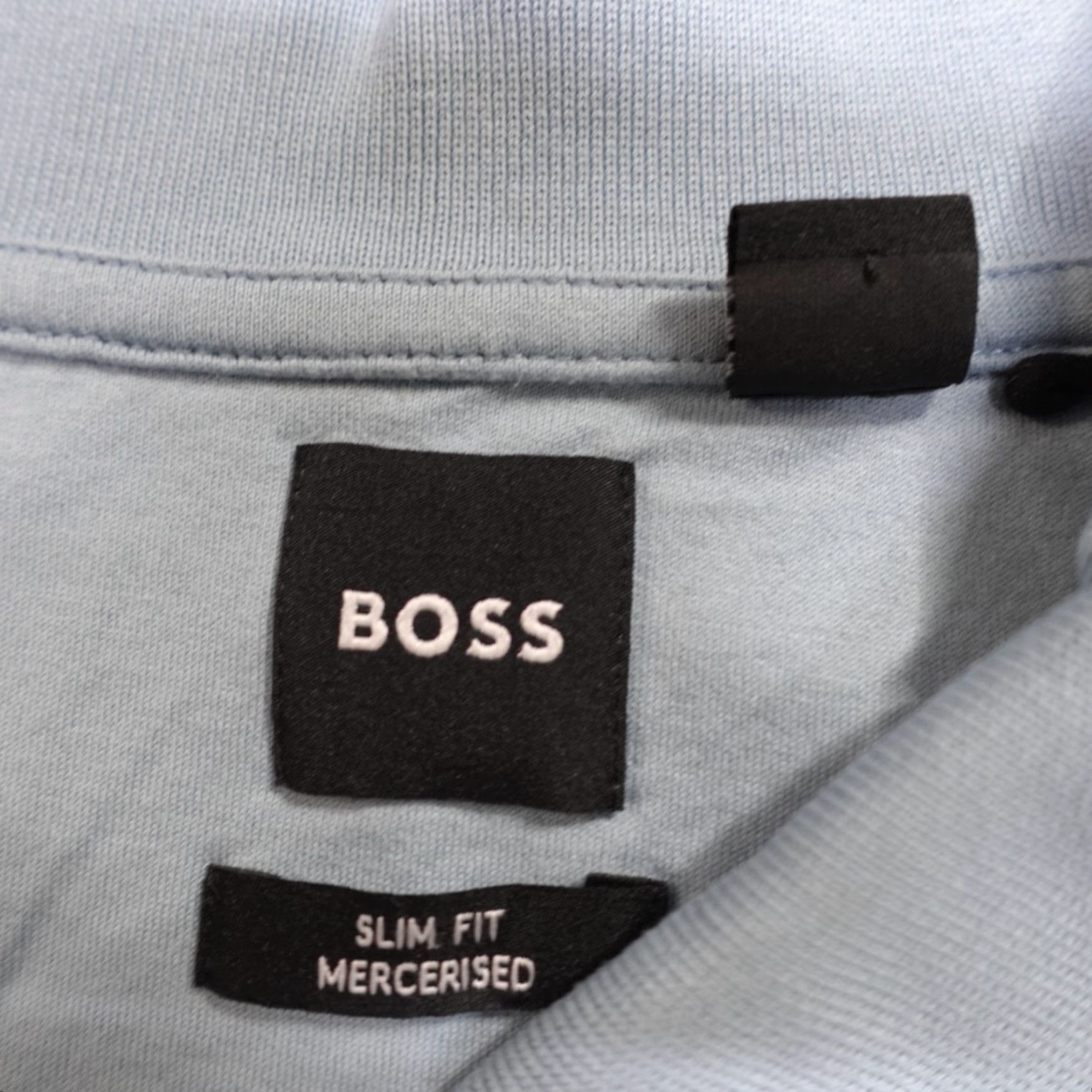 Hugo Boss HUGO BOSS Polo Shirt 2XL Blue Mercerized Cotton Elastane Jersey Short Sleeve Collared Button Classic Men Polo Shirt Blues 2XL Mens Size US XXL / EU 58 / 5 - 2 Thumbnail