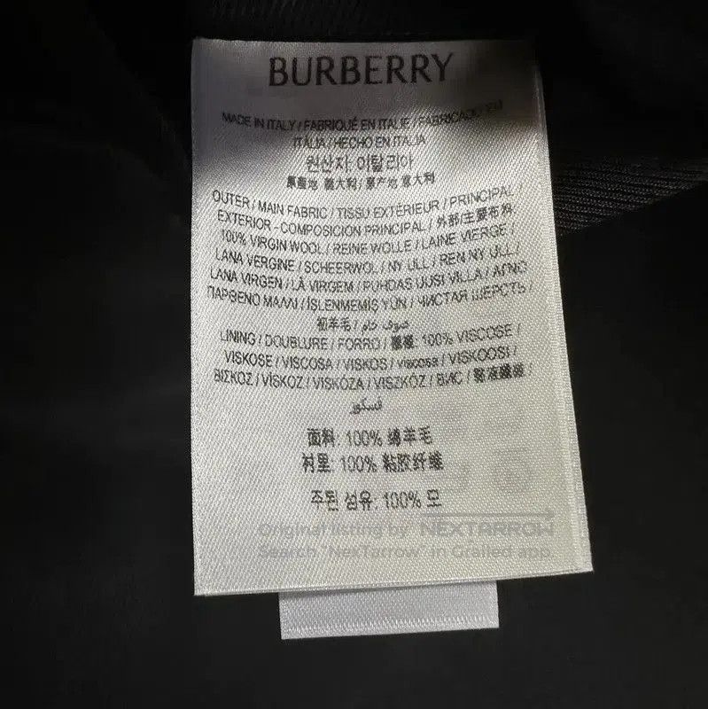 Burberry Burberry Long Black Wool Coat for Men. Size US L / EU 52-54 / 3 - 7 Thumbnail