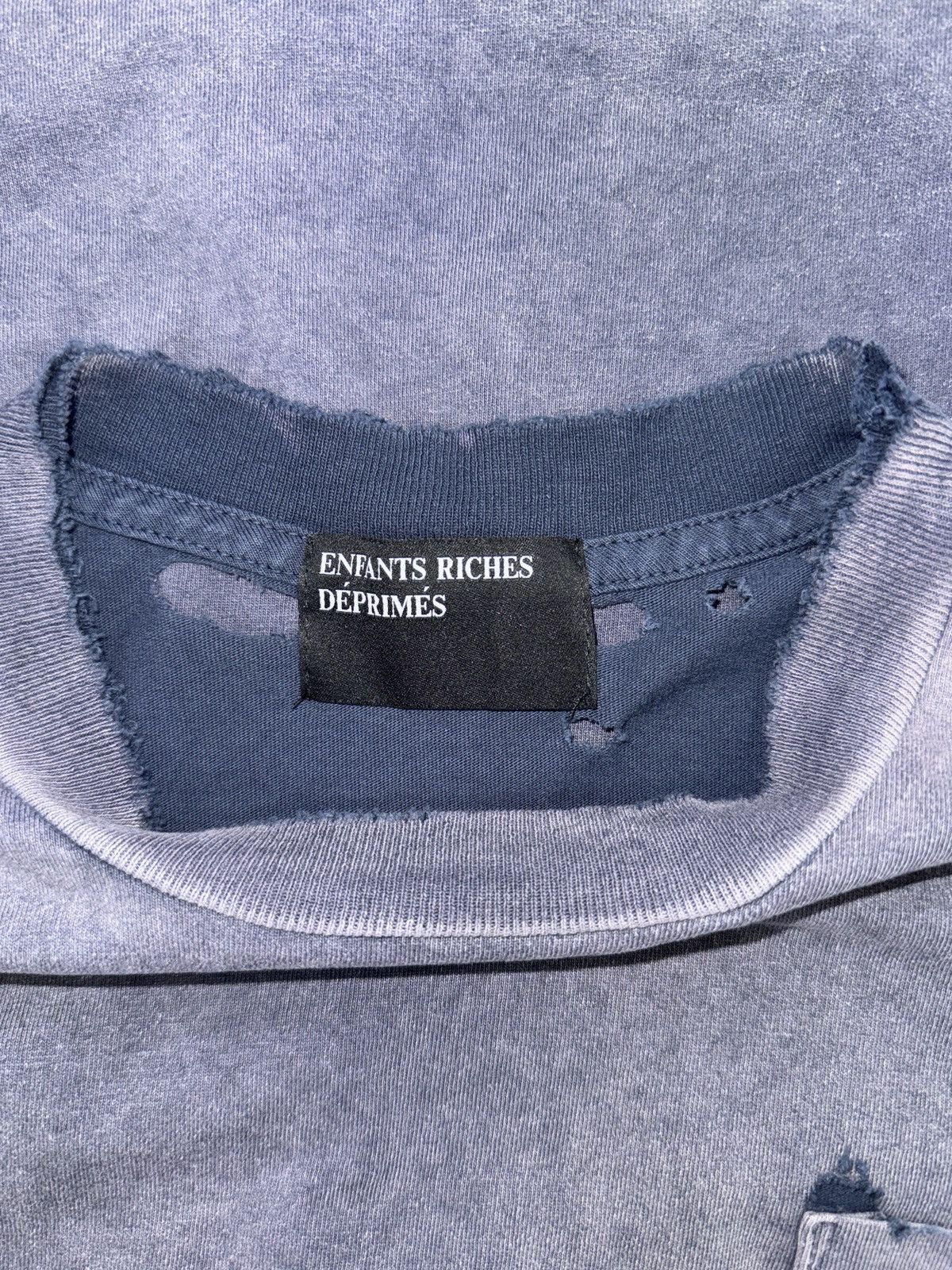 Enfants Riches Deprimes LOGO PRINT DISTRESSED T-SHIRT Size US M / EU 48-50 / 2 - 3 Thumbnail