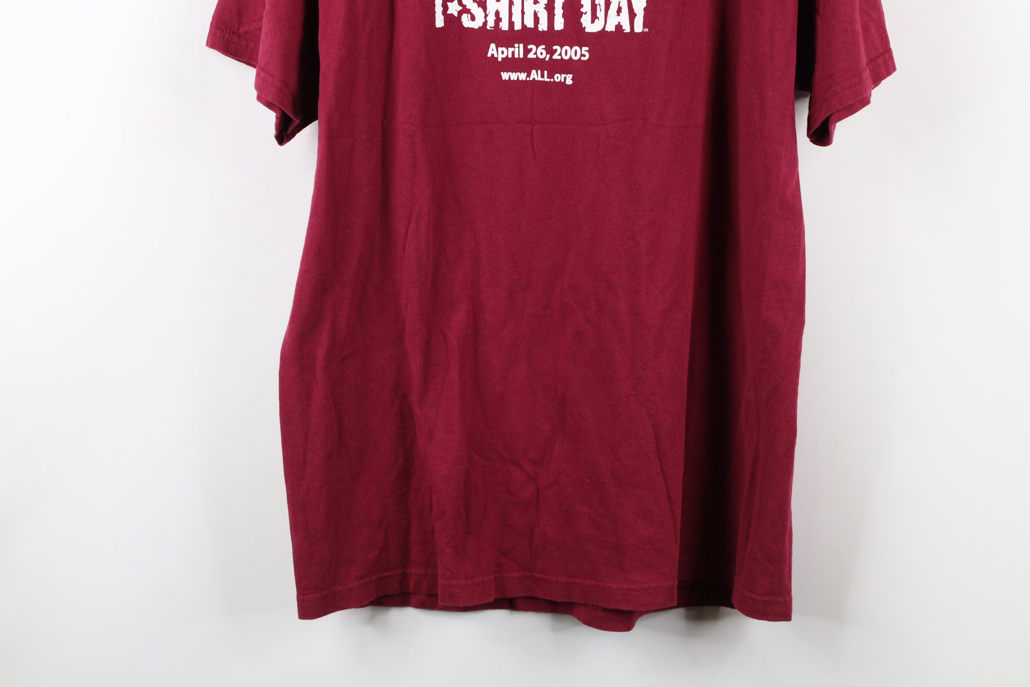 Vintage Vintage 90s Y2K Spell Out Abortion Kills Kids T-Shirt Maroon Size US L / EU 52-54 / 3 - 13 Thumbnail