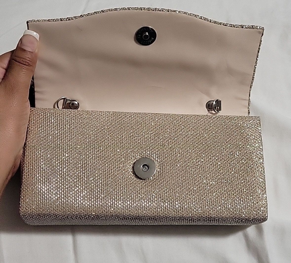 Other Gold Pearl Design Clutch Bag Size ONE SIZE - 3 Thumbnail