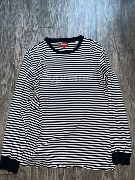 Supreme striped long store sleeve