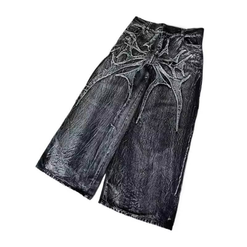 Japanese Brand × Vintage wide vintage patchwork unisex jeans Size US 36 / EU 52 - 5 Thumbnail