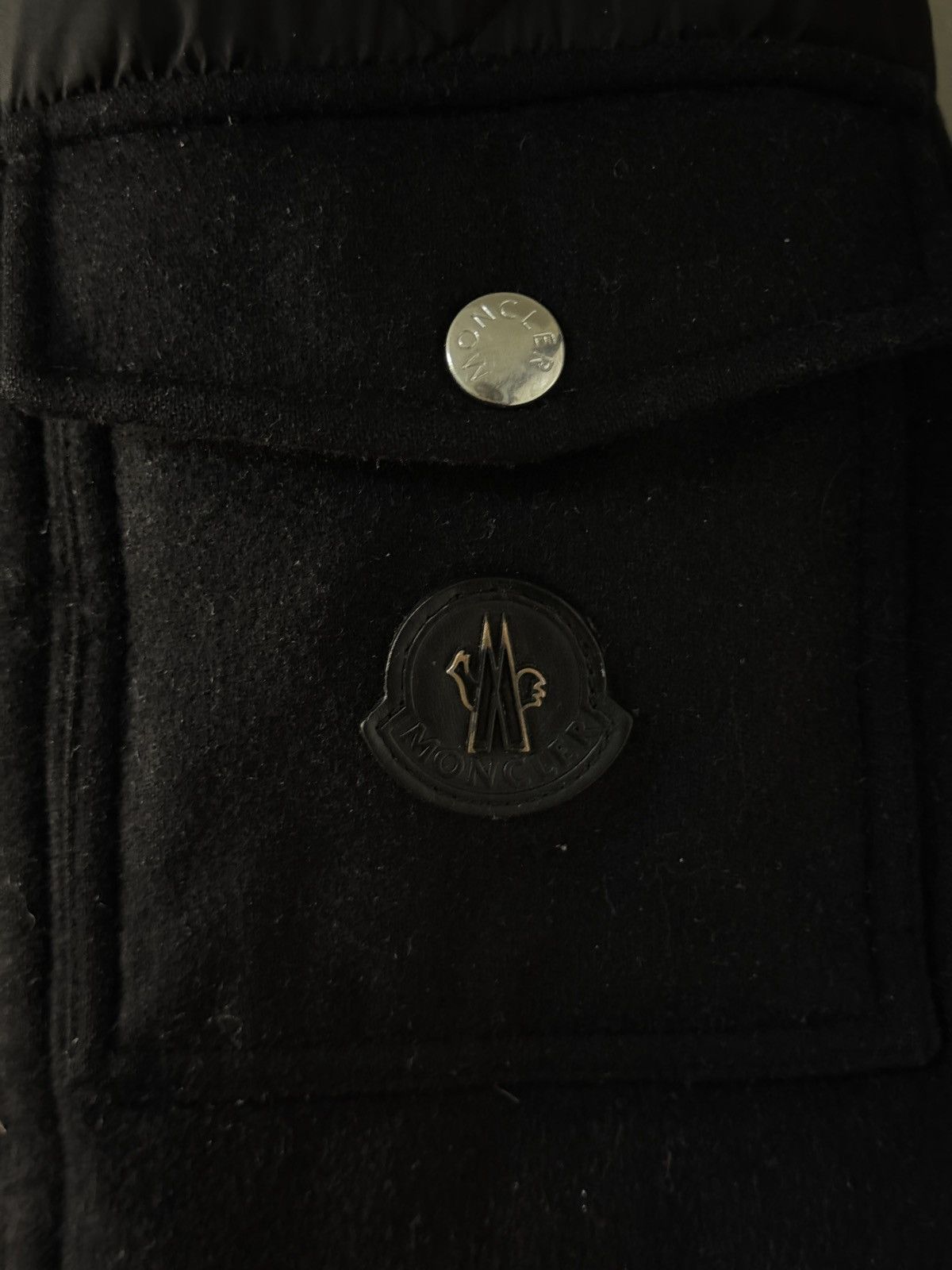 Moncler Moncler Black Down Jacket Wool Panel Puffer Size 6 (XXL) Size US XXL / EU 58 / 5 - 5 Thumbnail