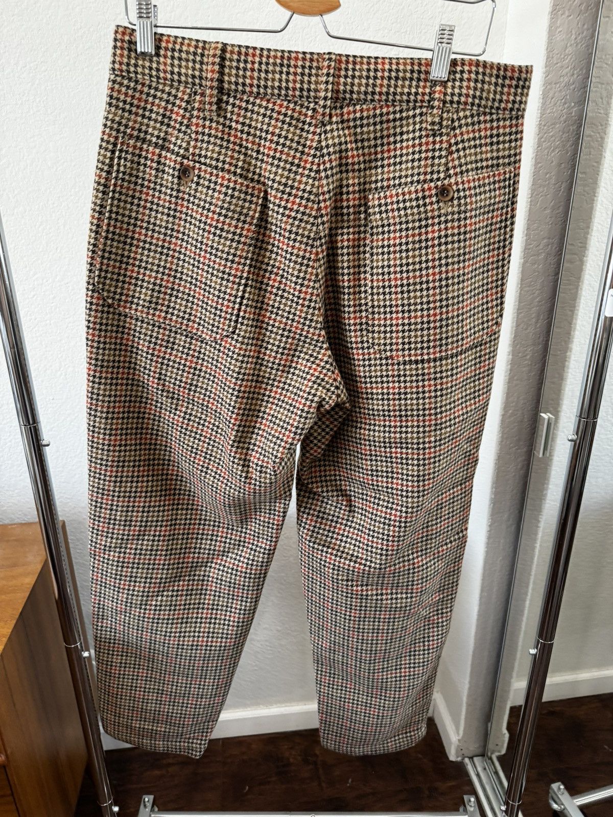 Engineered Garments FW20 Carlyle Pant Wool Big Gunclub Check Tan/Orange size S Size US 33 - 3 Thumbnail