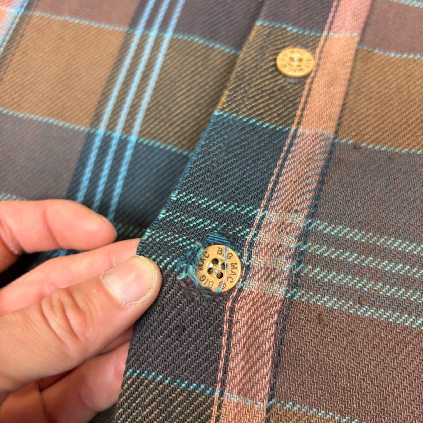 Big Mac × Vintage Vintage 70s 80s Big Mac JC Penney Flannel Men's XL Workwear Size US XL / EU 56 / 4 - 7 Thumbnail