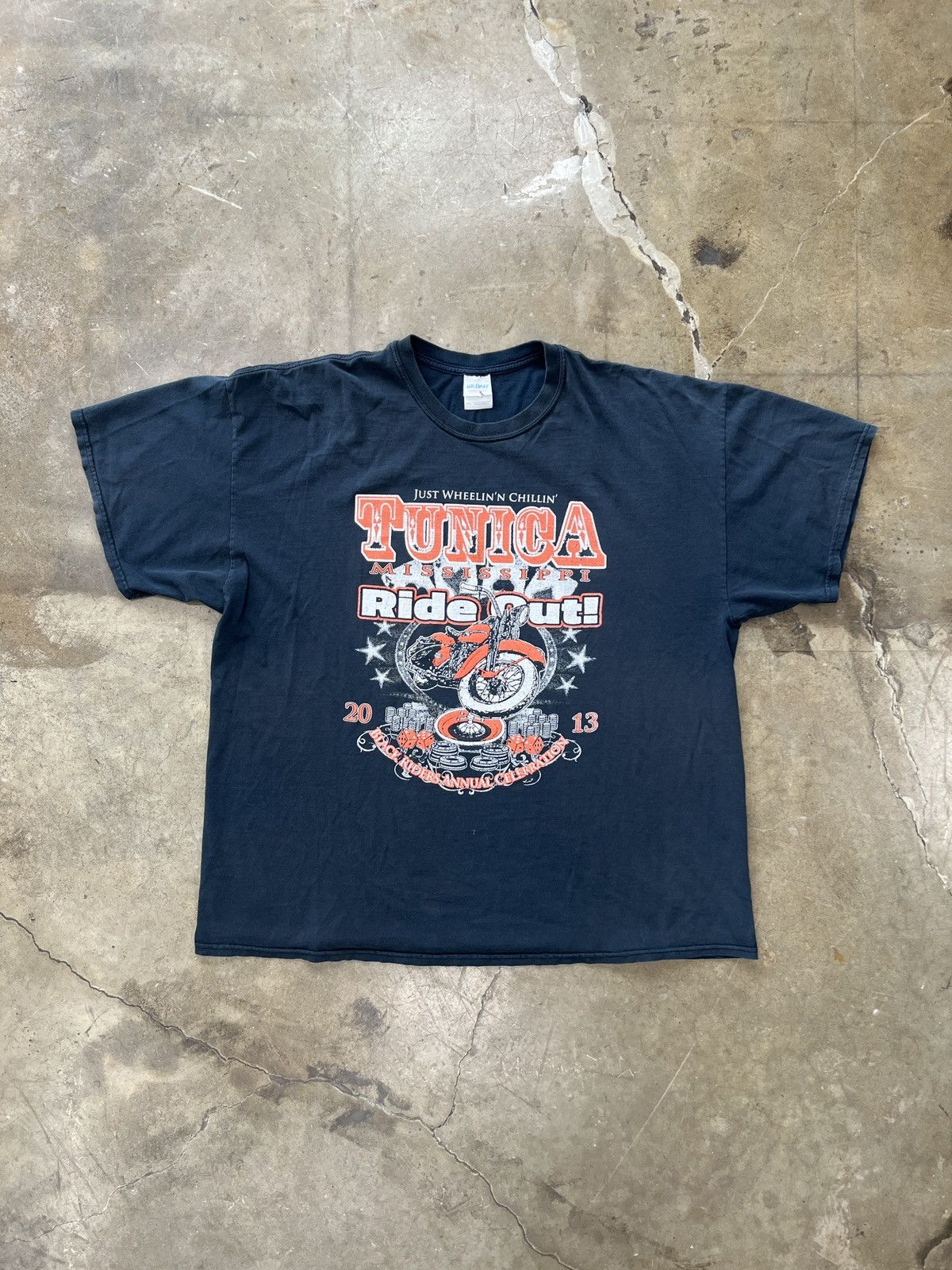 Vintage Vintage Tunica Mississippi Ride Out Motorcycle Tee XXL Size US XXL / EU 58 / 5 - 2 Thumbnail