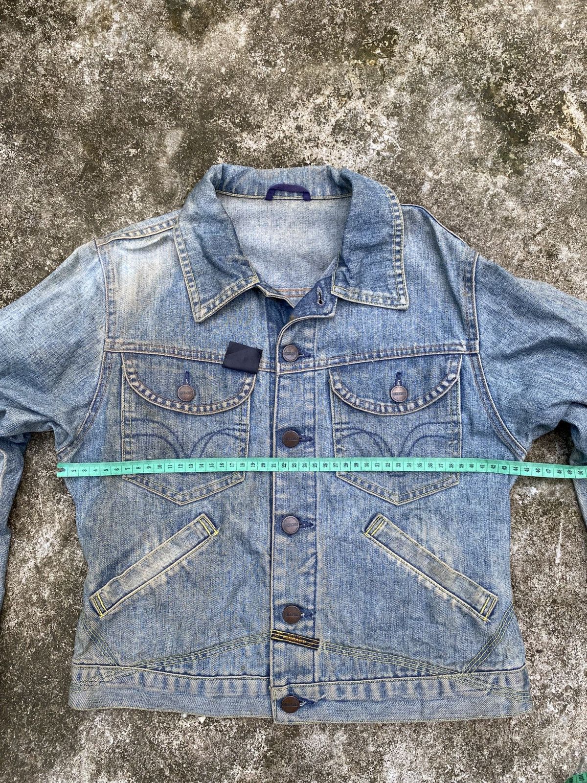 Marithe + Francois Girbaud SUN FADED MFG MARITHE FRANCOIS GIRBAUD DENIM JACKET Size US S / EU 44-46 / 1 - 13 Thumbnail