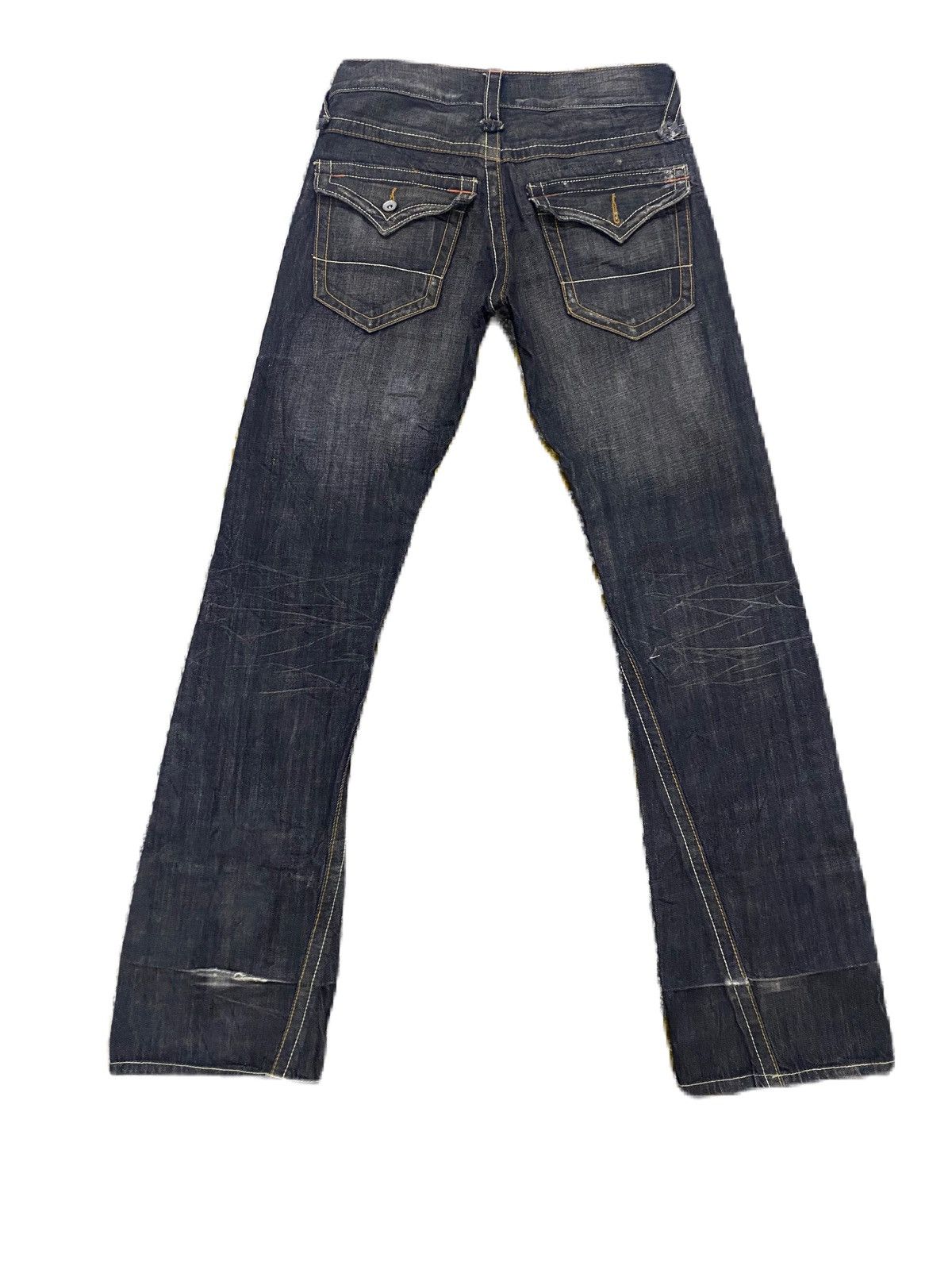 Japanese Brand × Junya Watanabe × semanticdesign FLARE JEANS JAPAN BRAND SEMANTIC DESIGN RIPPED STYLE DENIM Size US 32 / EU 48 - 8 Thumbnail
