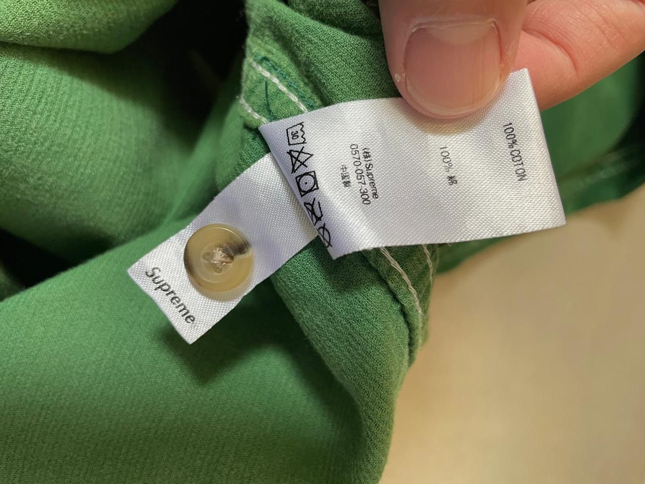 Supreme Supreme Corduroy Half Zip Shirt Green SS18 Size US M / EU 48-50 / 2 - 5 Thumbnail