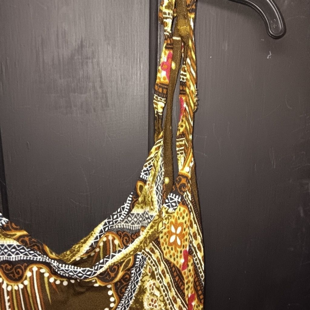Unknown London No brand dress, colorful print, no size, looks Medium, GUC Size M / US 6-8 / IT 42-44 - 4 Thumbnail