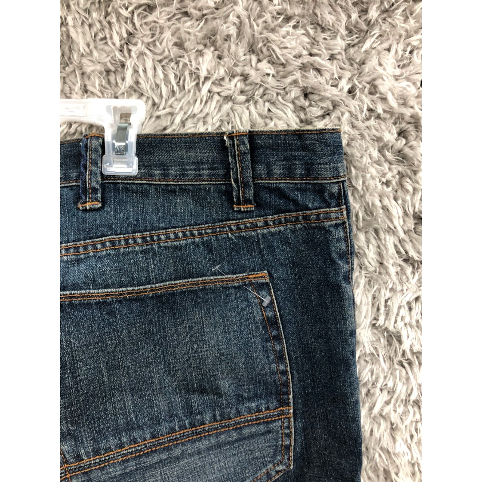 Vintage Foundry Jeans Size 38x32 Mens Relaxed Straight Leg Dark Wash Blue Denim Size US 38 / EU 54 - 6 Thumbnail