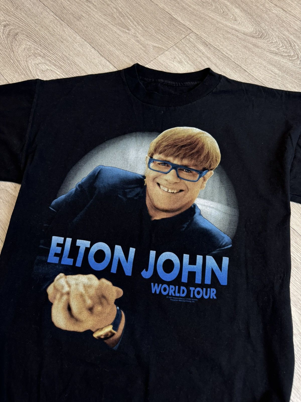 Vintage 🔷Vintage Elton John T-shirt 90s🔷 Size US L / EU 52-54 / 3 - 2 Thumbnail