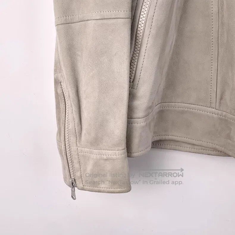 Brunello Cucinelli Brunello Cucinelli Gray leather collar zippered long-sleev Size XS / US 0-2 / IT 36-38 - 4 Thumbnail