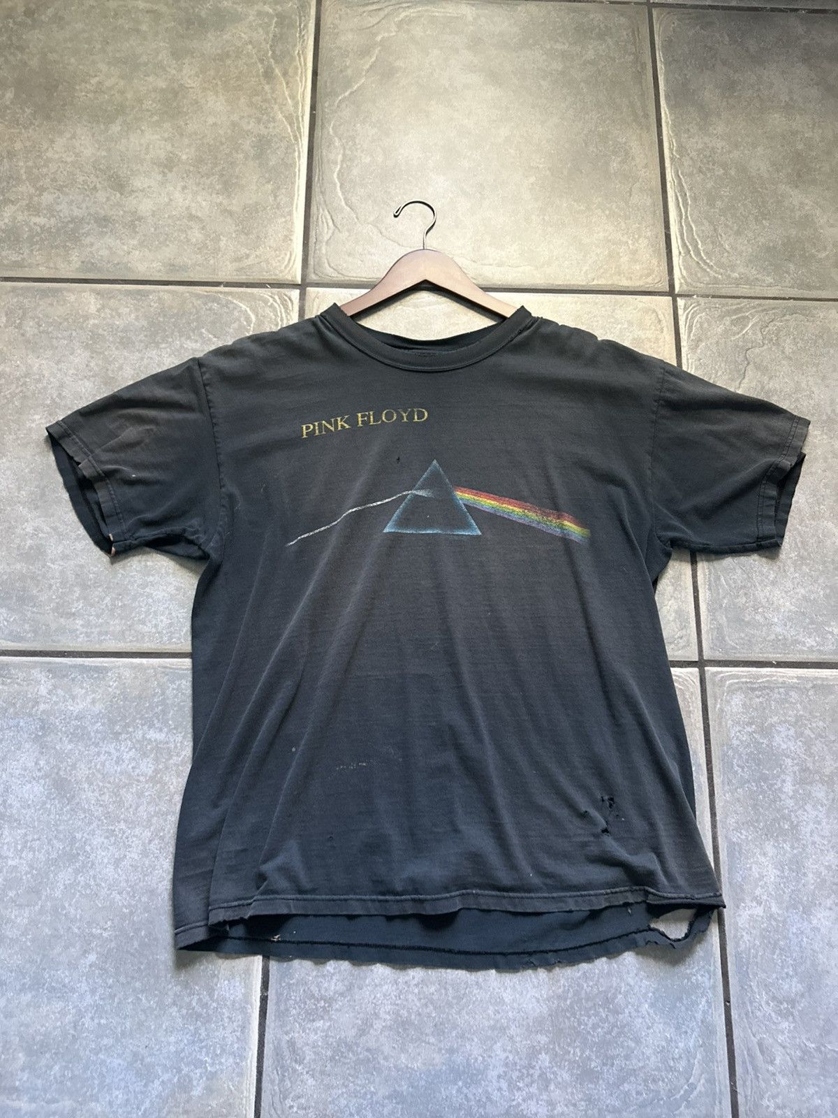 Vintage Faded & Distressed Pink Floyd Dark Side of the Moon
