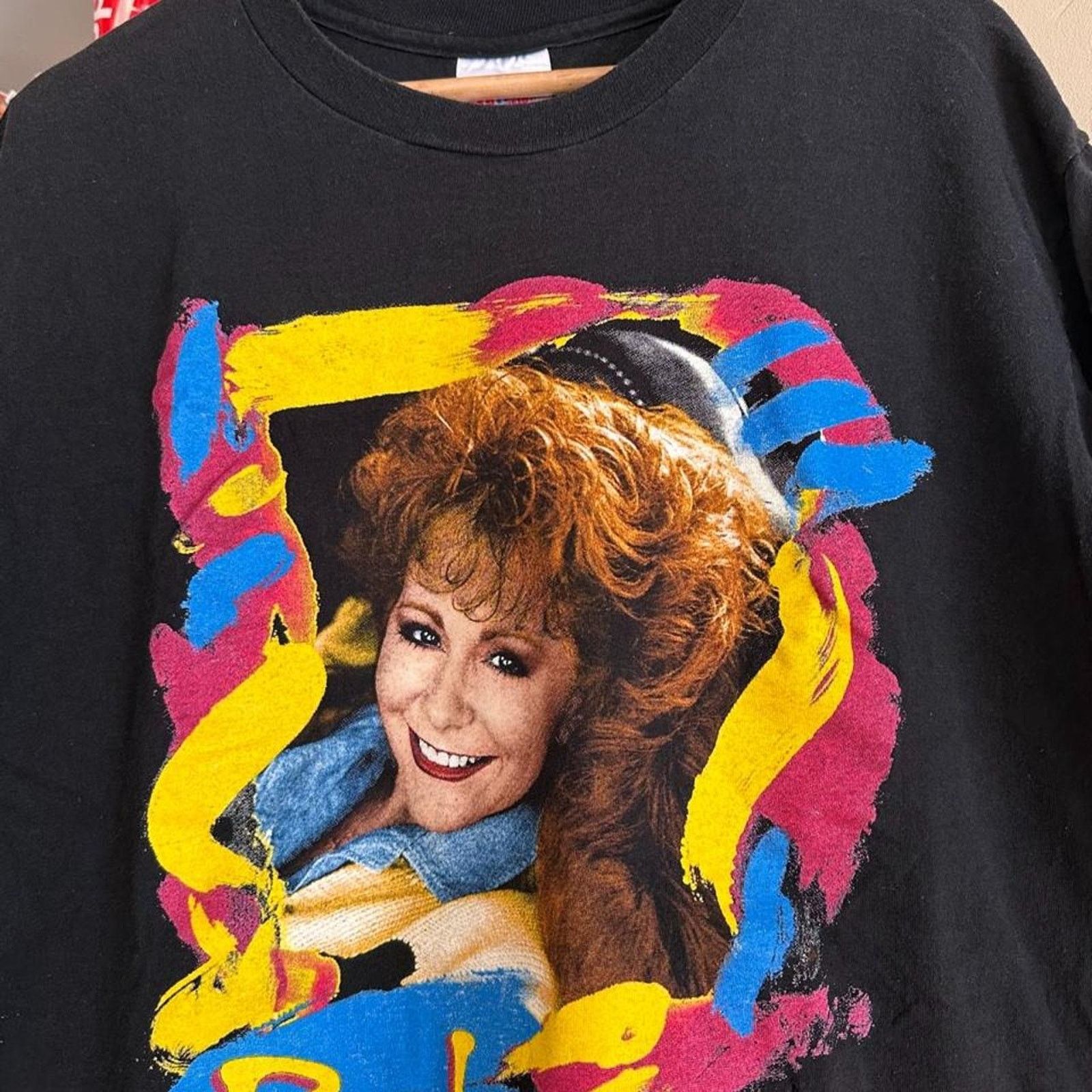 Band Tees × Vintage Vintage Reba Shirt Size US L / EU 52-54 / 3 - 3 Thumbnail