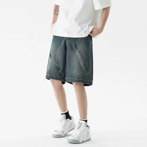Other Dark blue denim zipper shorts Size US 32 / EU 48 - 3 Thumbnail