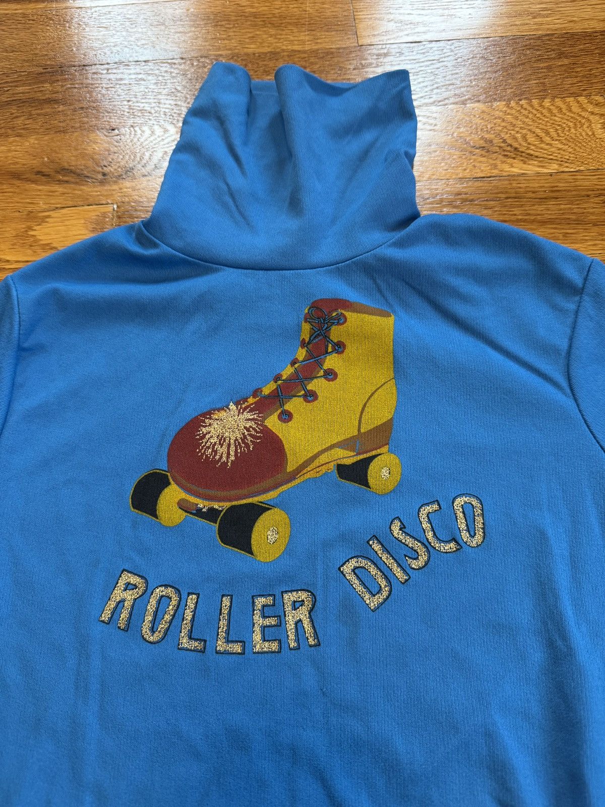 Vintage Roller Disco 70s Bodysuit XXS Long Sleeve Turtle Neck 14x18 Size XXS / US 00 / IT 34 - 2 Thumbnail