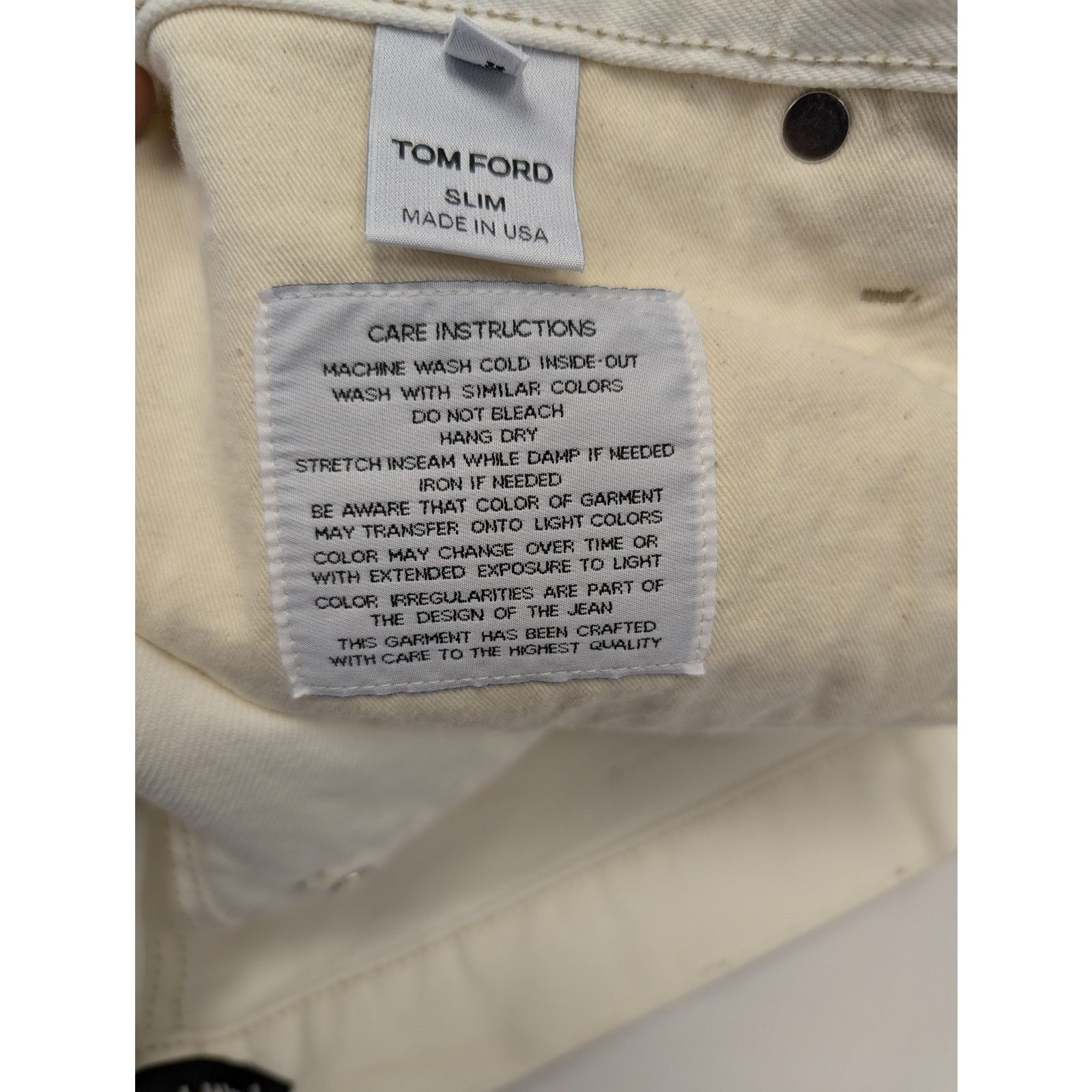 Tom Ford o1rshd1 Denim Slim Jean in White Size US 36 / EU 52 - 18 Thumbnail