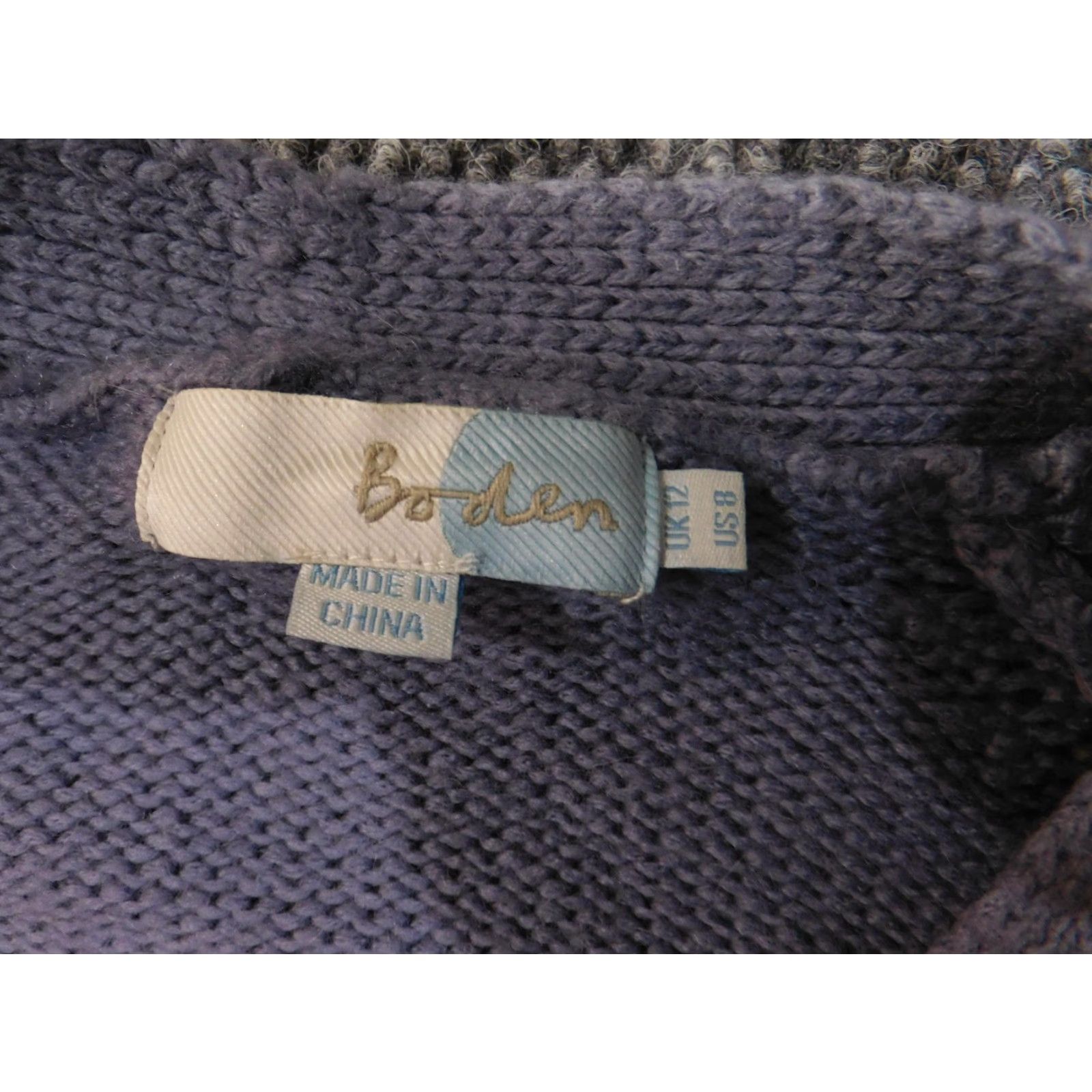 Boden Boden Cardigan Womens US 8 Purple Short Sleeve Open Front Wool Alpaca Knit Sweater Size M / US 6-8 / IT 42-44 - 7 Thumbnail