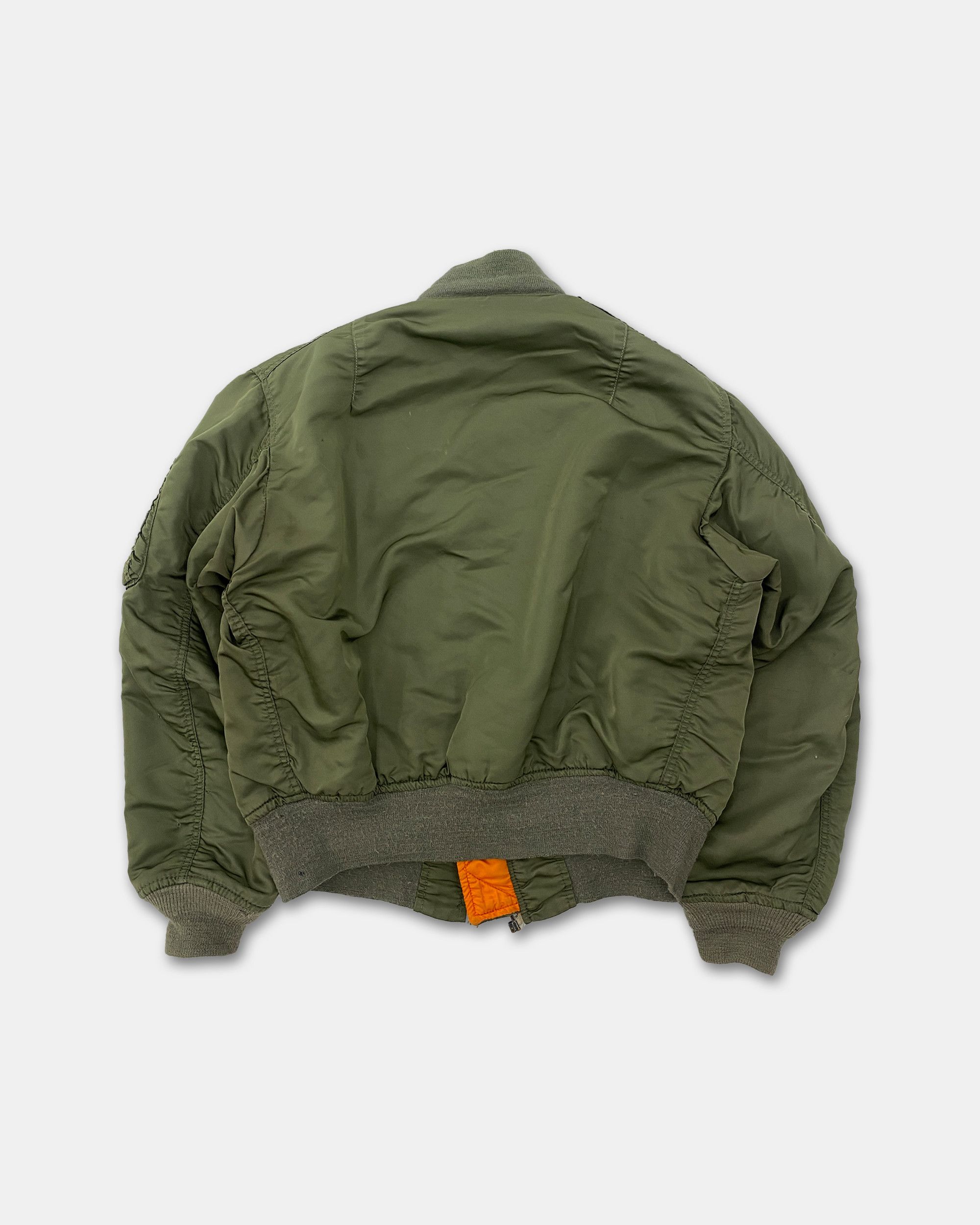 Vintage 1970s Trashed MA-1 Bomber Jacket Size US M / EU 48-50 / 2 - 2 Thumbnail