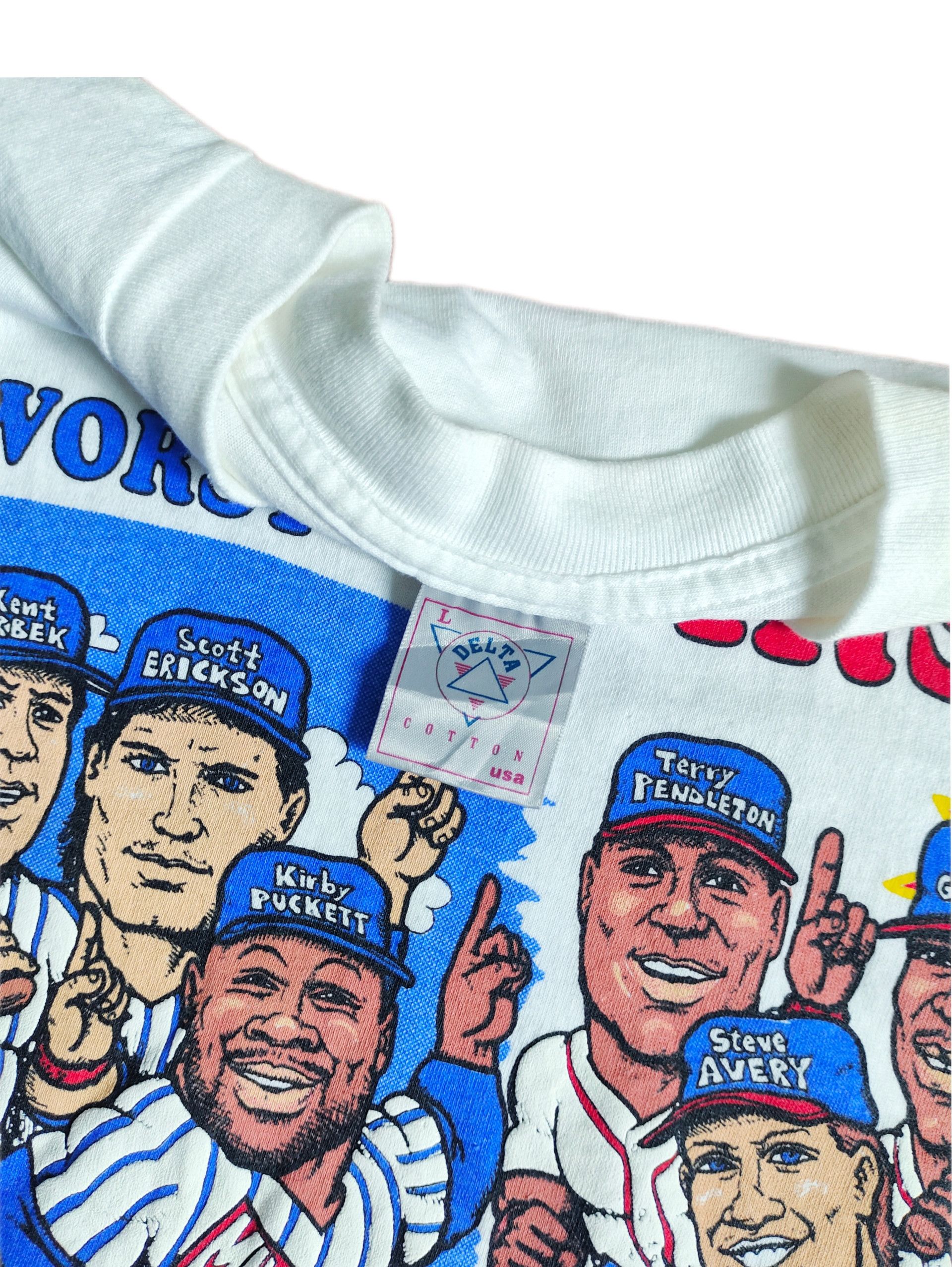 NFL × Vintage Rare Vintage Bills vs Giants Caricature 1991 T-shirt Size US L / EU 52-54 / 3 - 5 Thumbnail