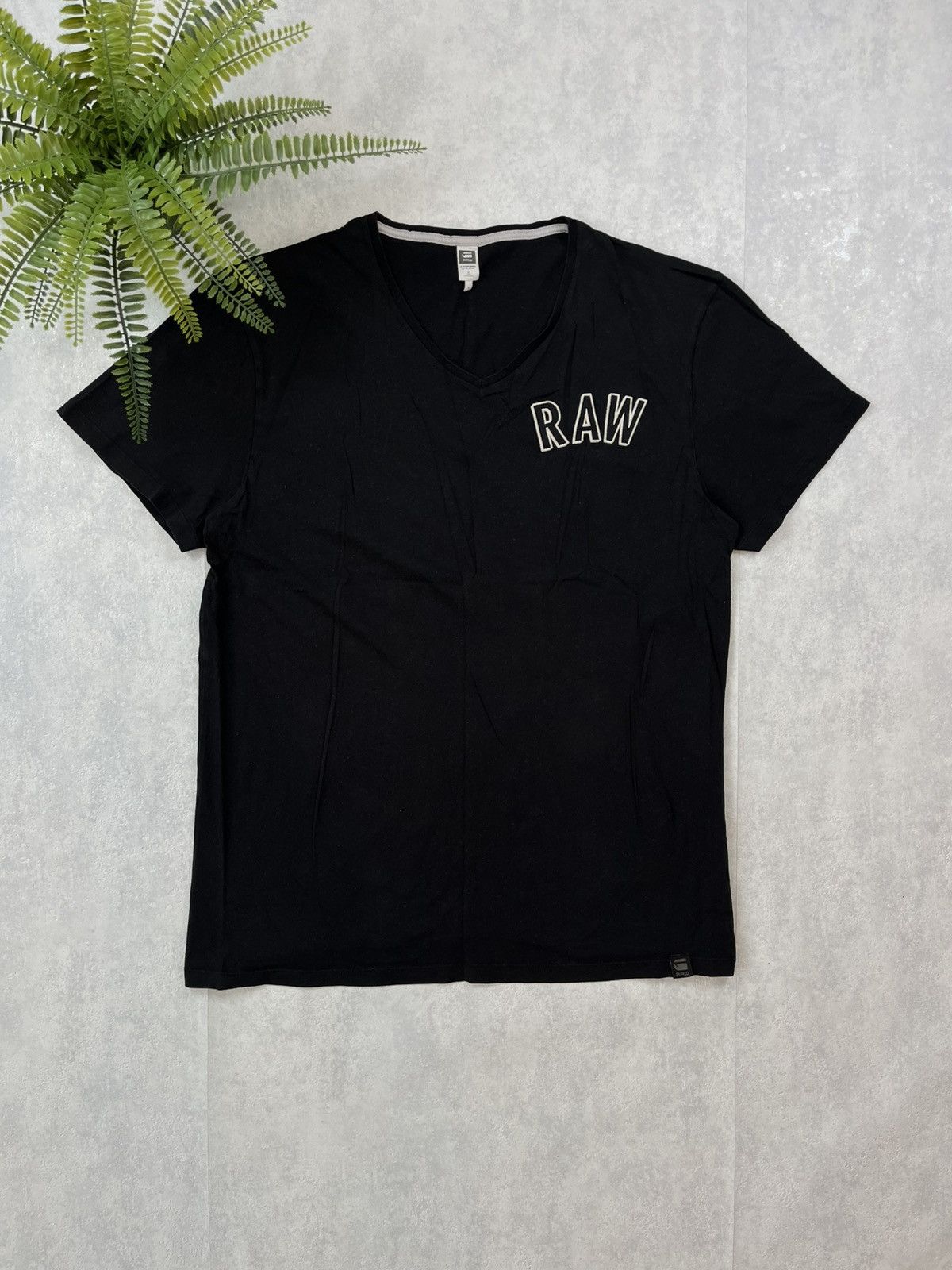 G-Star × Vintage 90’s G STAR RAW RETRO V-NECK AVANT-GARDE Y2K TEE Size US XL / EU 56 / 4 - 1 Thumbnail