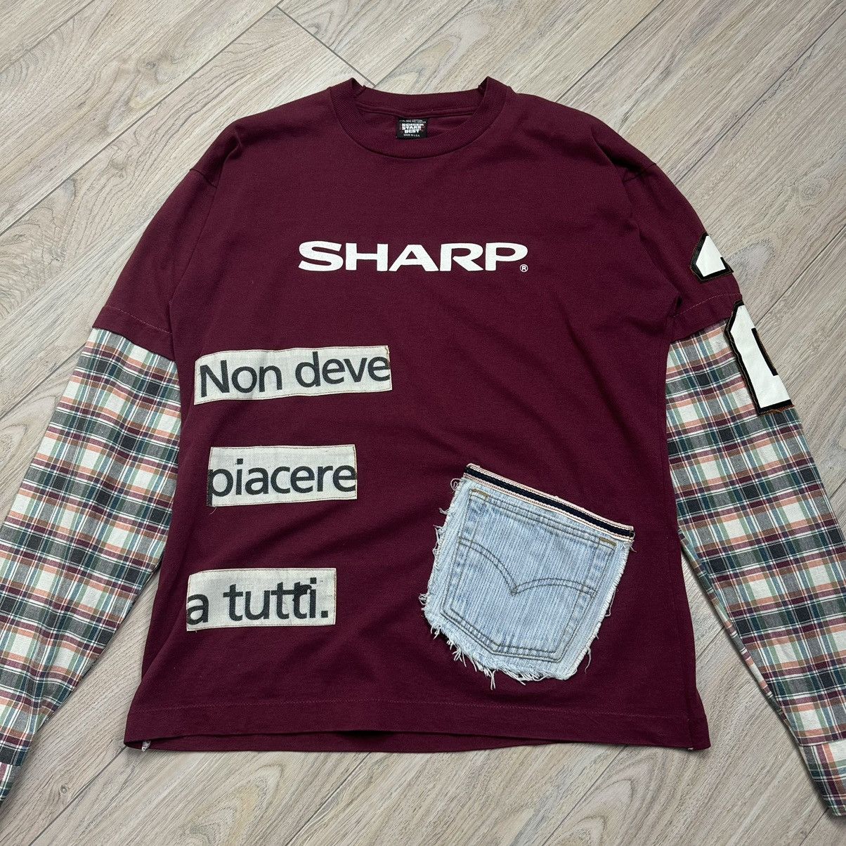 Vintage Rare Vintage Reconstructed 1 of 1 Custom Sharp Long Sleeve Size US XL / EU 56 / 4 - 3 Thumbnail